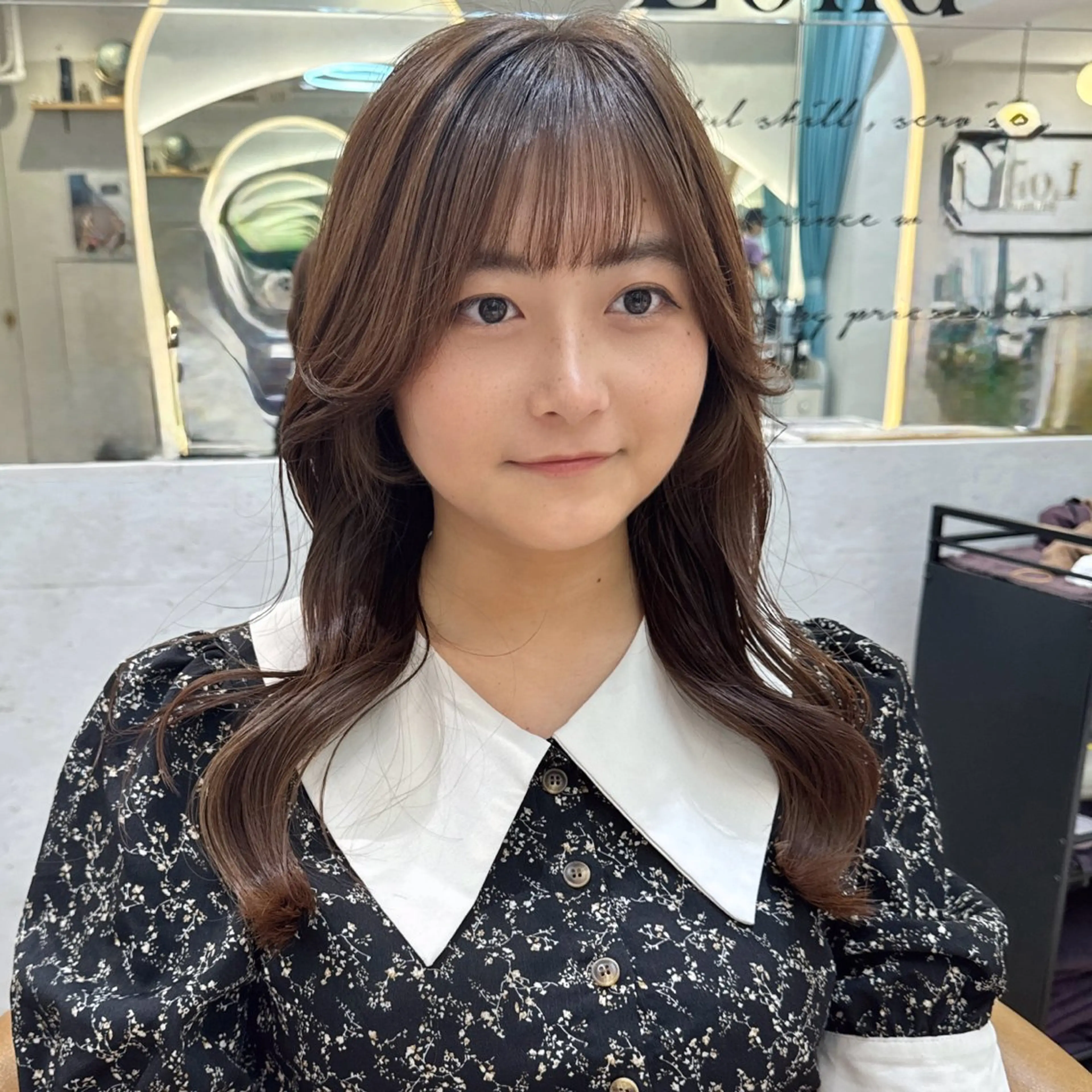 ロング カット ヘアカラー トリートメント 育休中4/30- 予約受付/野崎かよのヘアスタイル