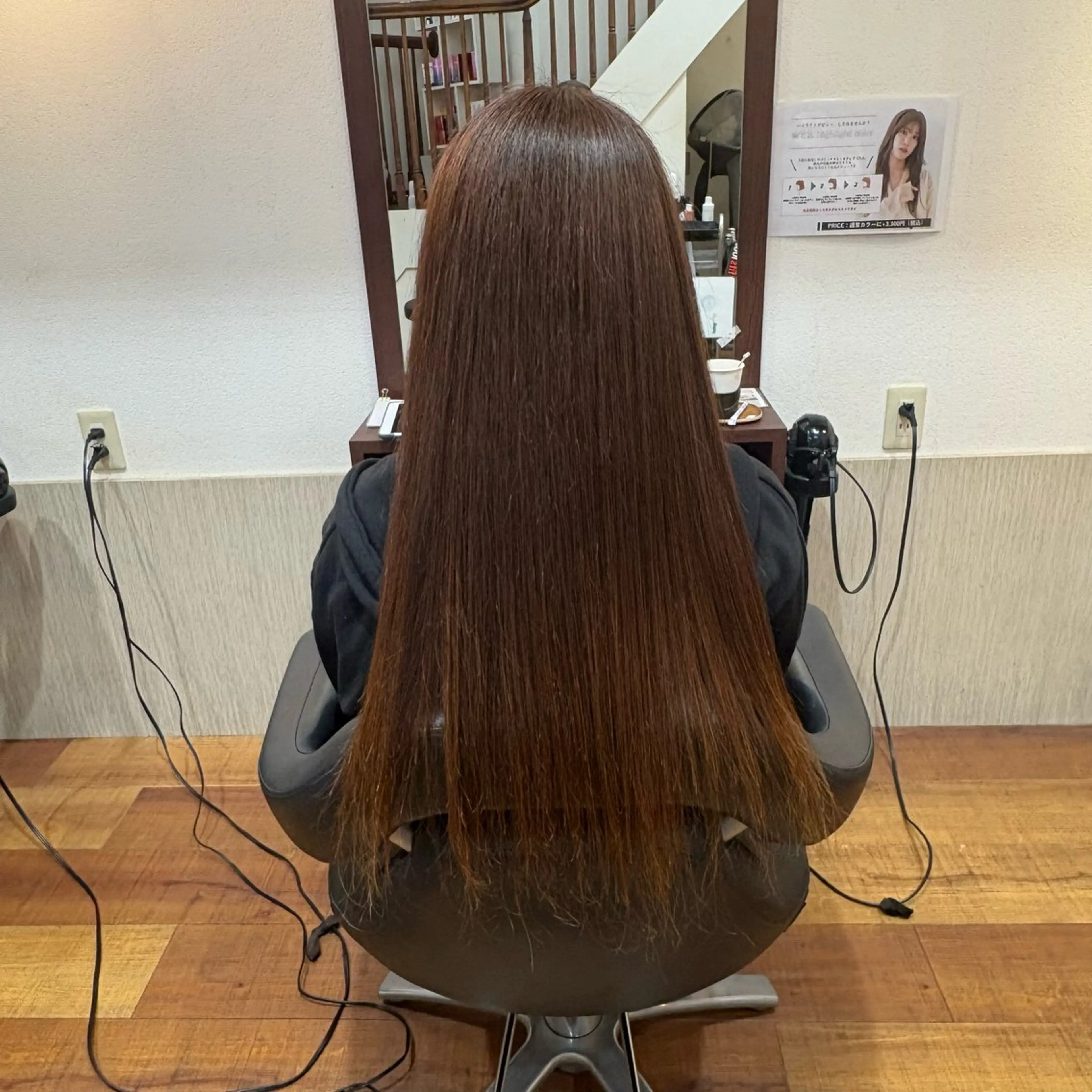 ロング 髪質改善カラー 縮毛矯正🤍辻桃加のヘアスタイル