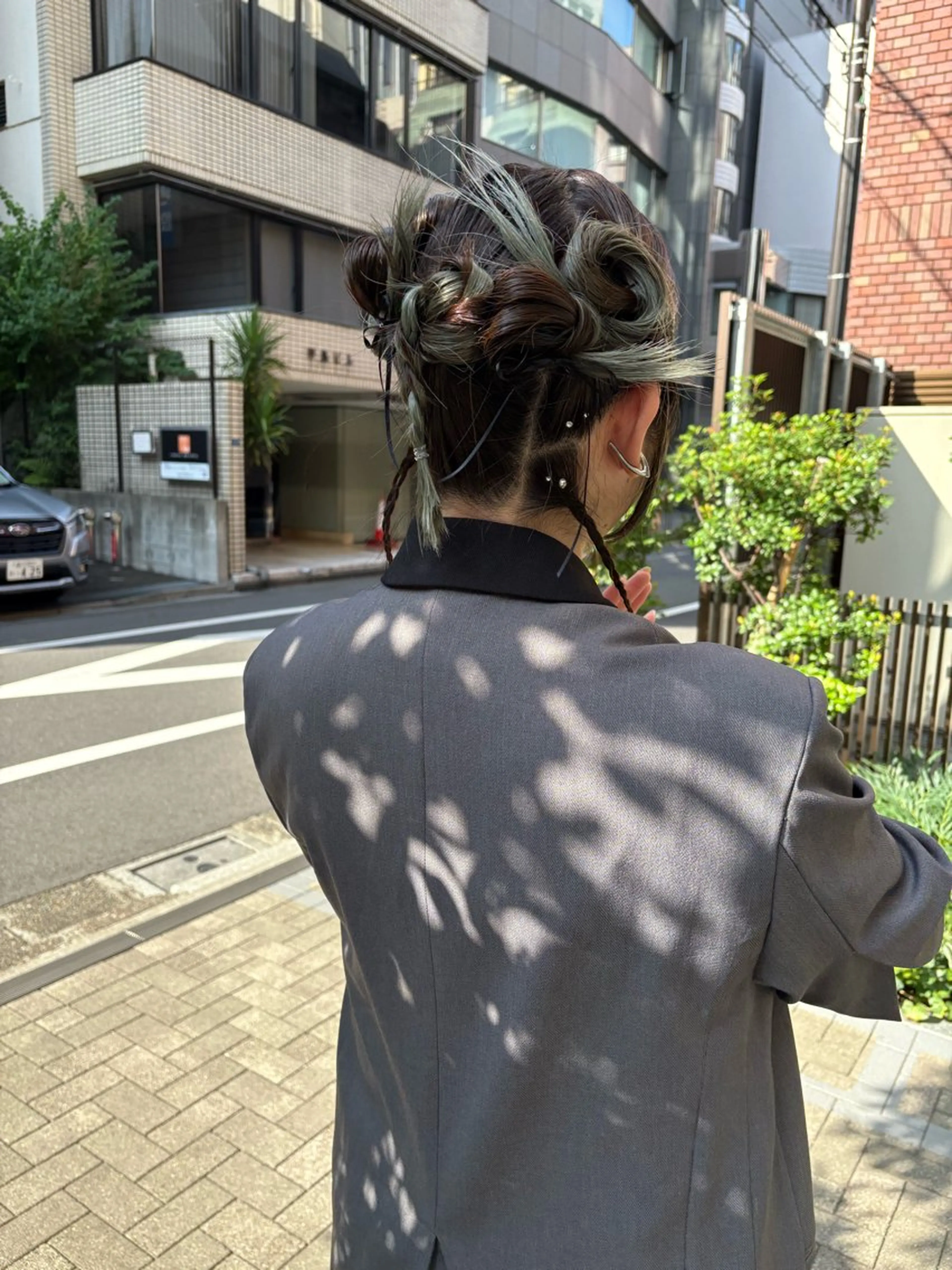 セミロング ヘアアレンジ ヘアセット NOUN所属・eri kinjoのヘアスタイル