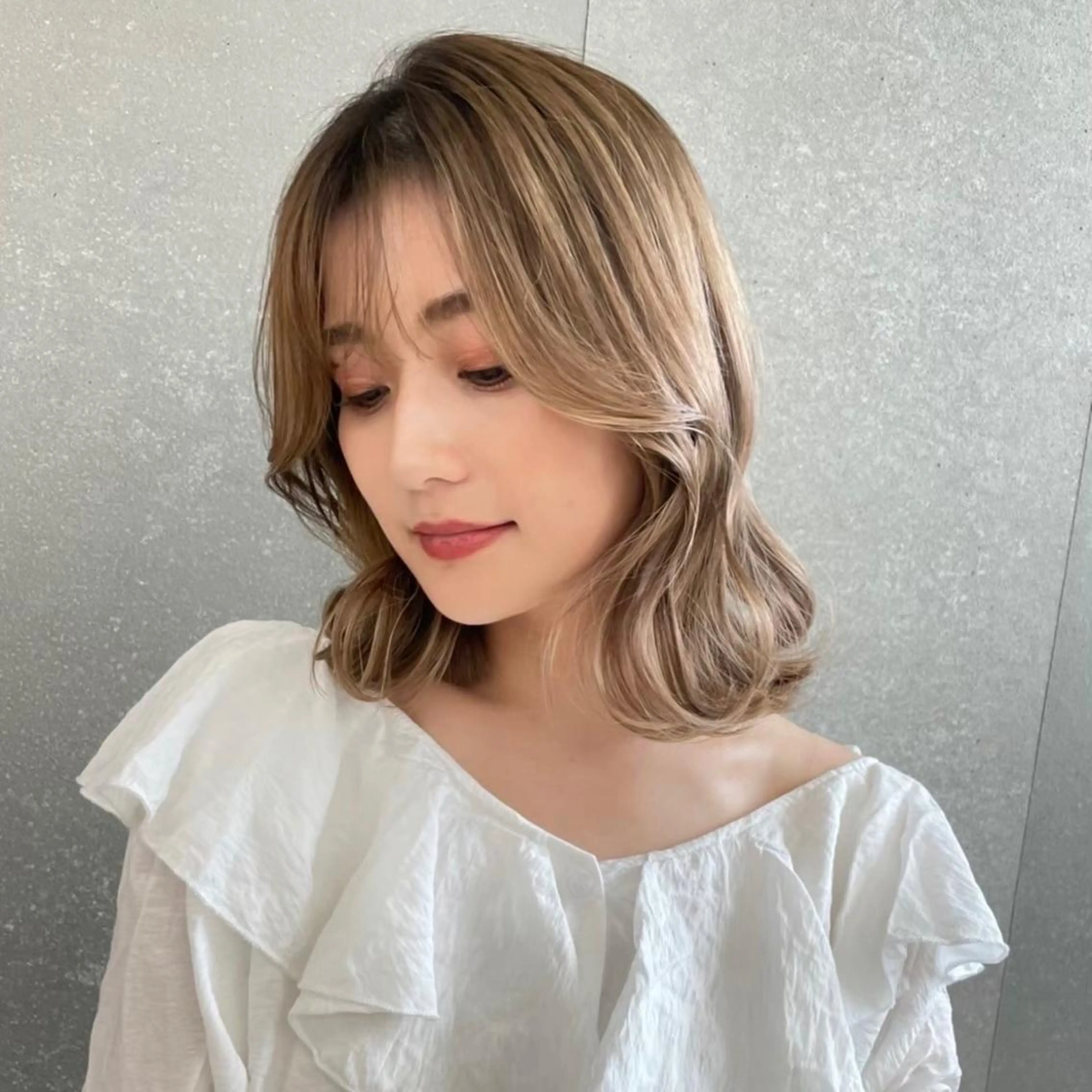 ミディアム カラー 韓国風ヘア 🩷韓国ヘア/ヨシン モリ🩷Maikaのヘアスタイル