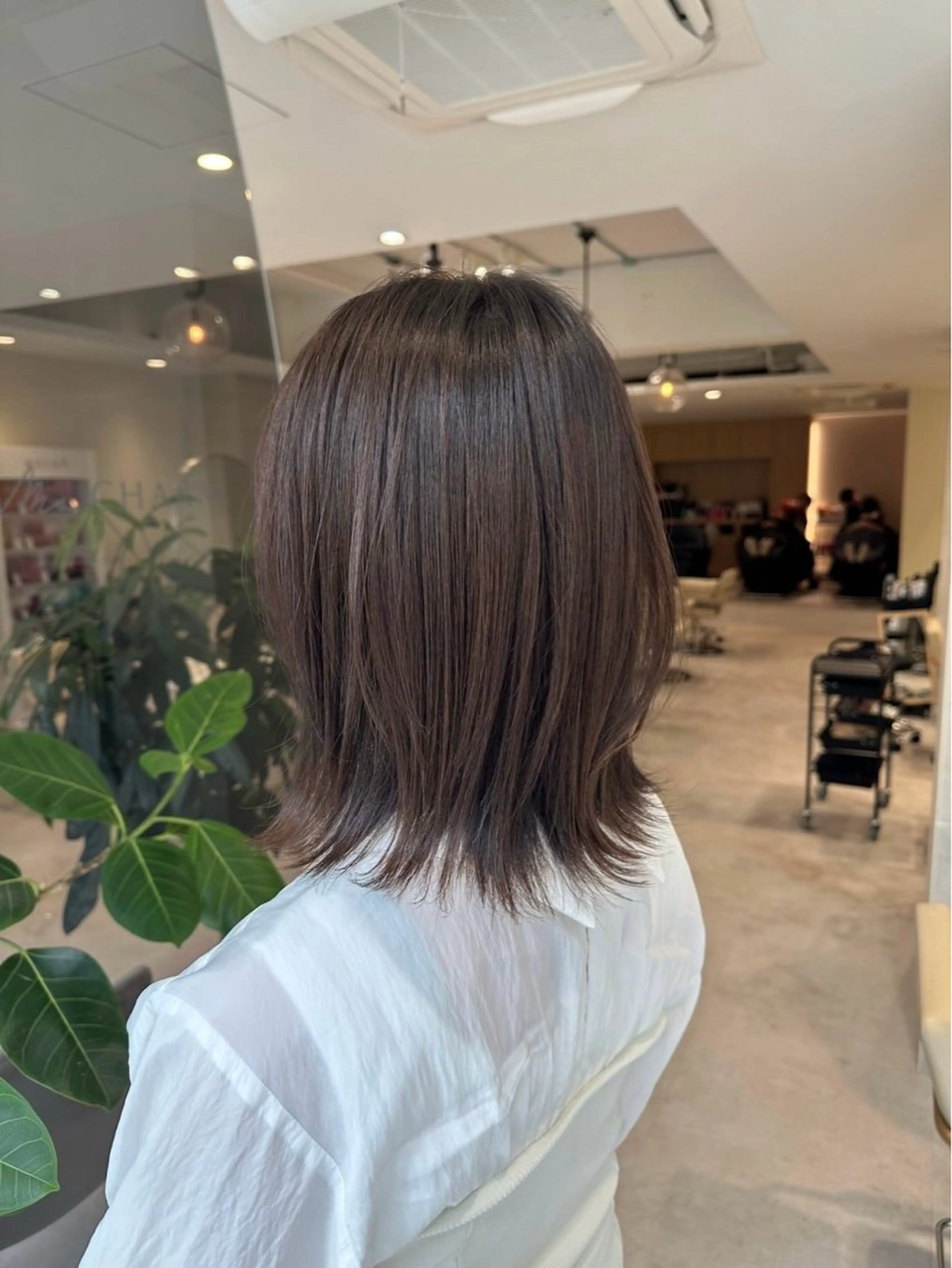 ミディアム カラー イルミナカラー カット ヘアカラー トリートメント 透明感カラー🌿 グレージュ🐺陽介のヘアスタイル