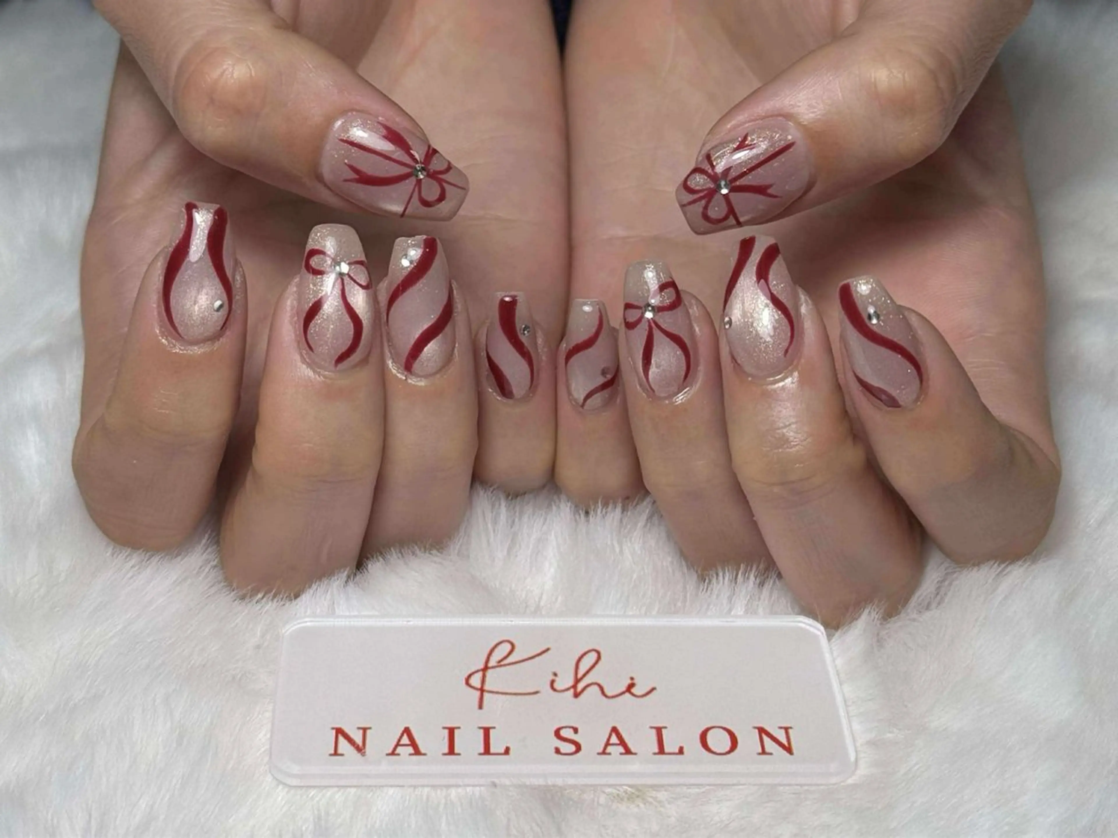 ネイル アートネイル フレンチネイル ジェルネイル グラデーション 韓国ネイル ハンドネイル ハンドケア さくら💮💮 【オフ無料】のネイルデザイン