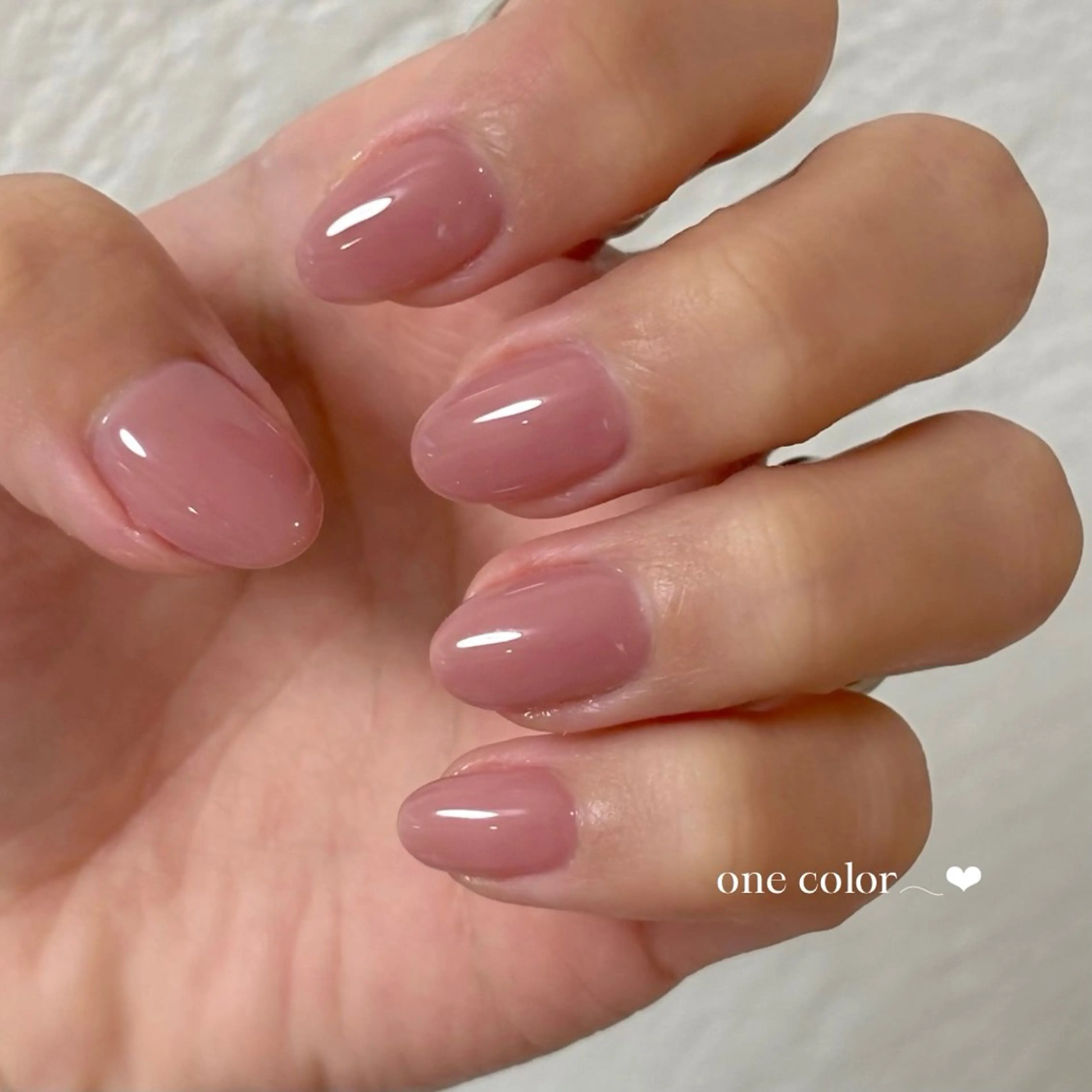 ネイル ワンカラーネイル flore nailのネイルデザイン