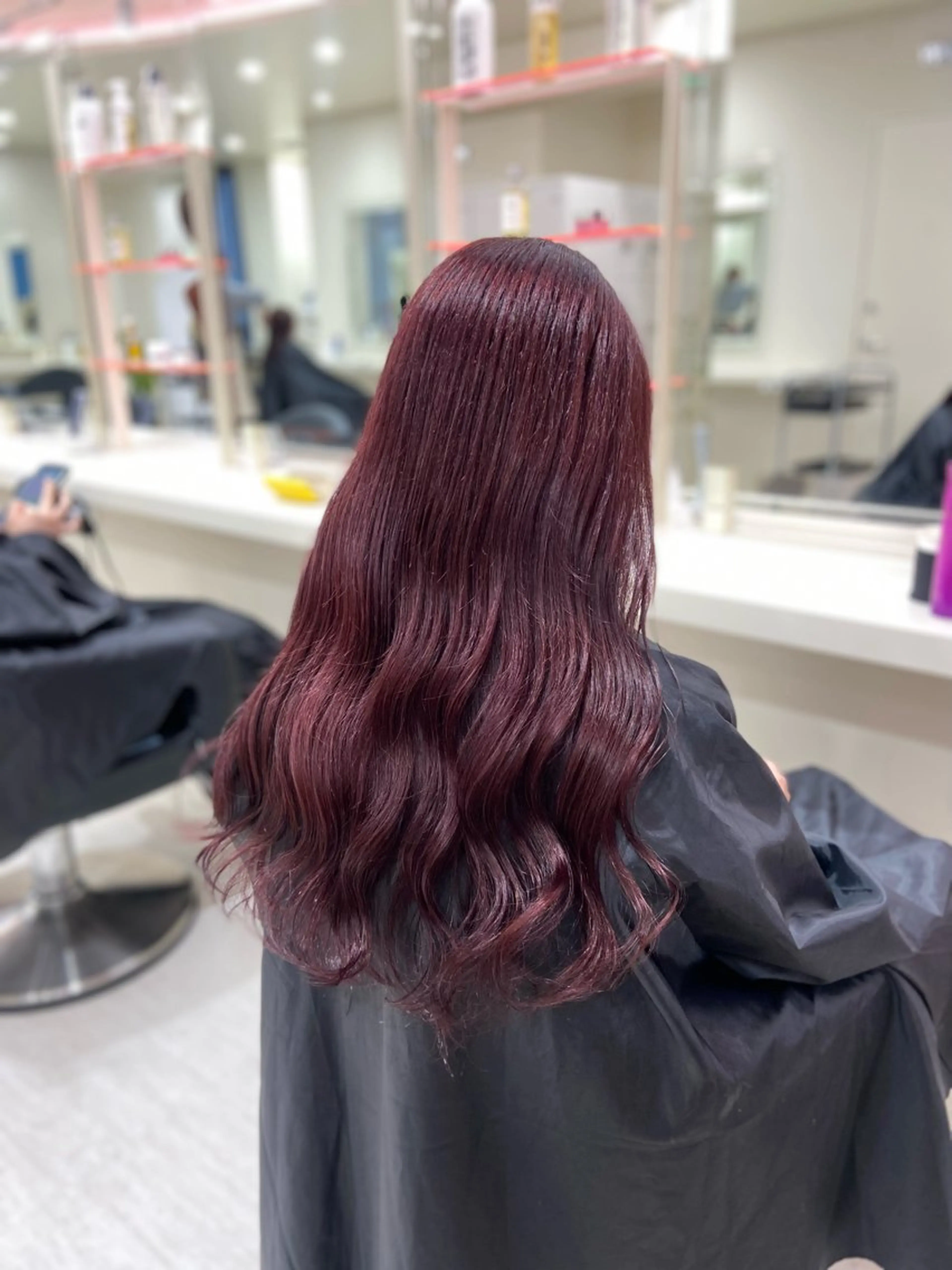 ロング カラー カット ヘアカラー 🤍韓国大人っぽ ベージュMAI🤍のヘアスタイル