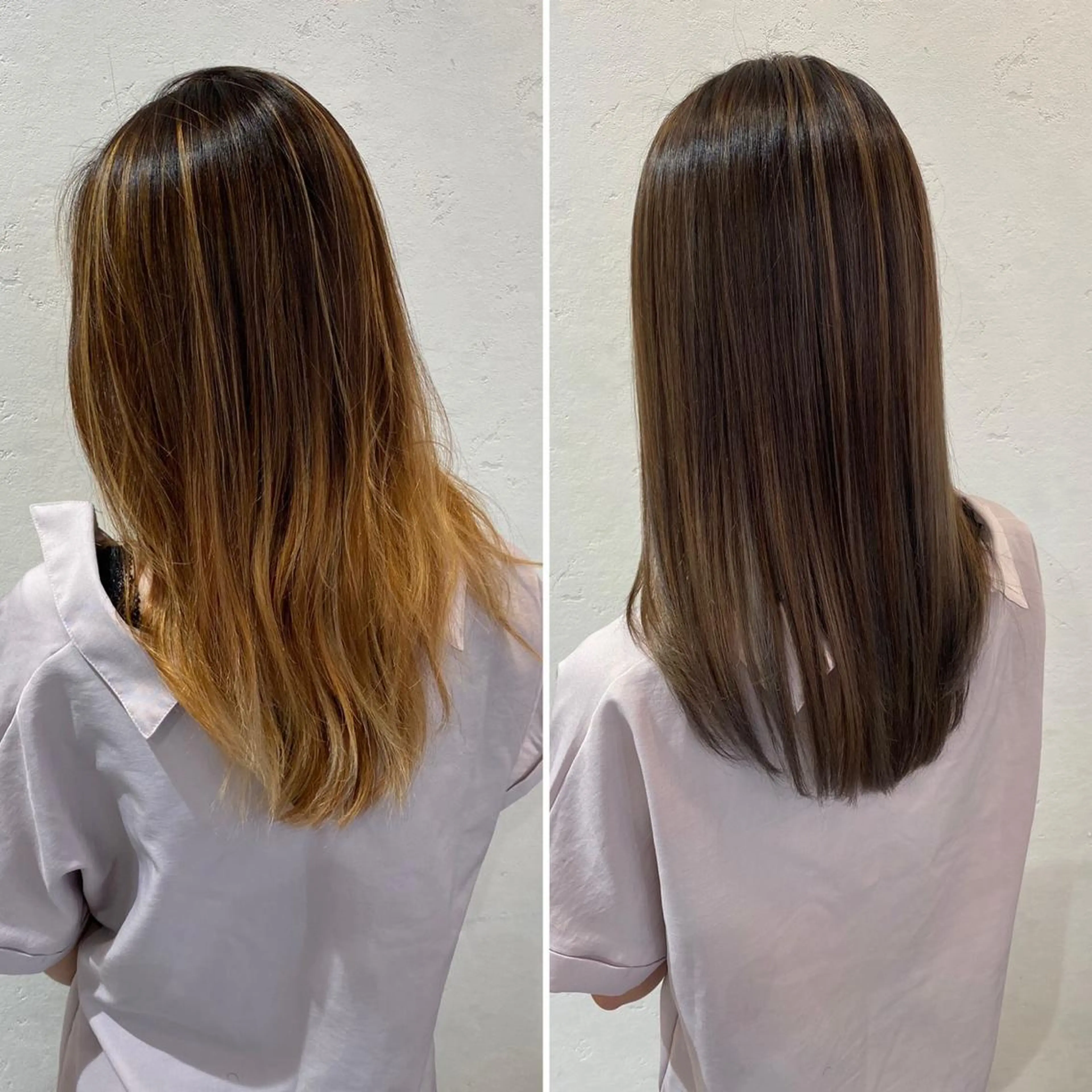 セミロング カラー カット ヘアカラー トリートメント 髪質改善/縮毛矯正 /青山　早希🐾のヘアスタイル