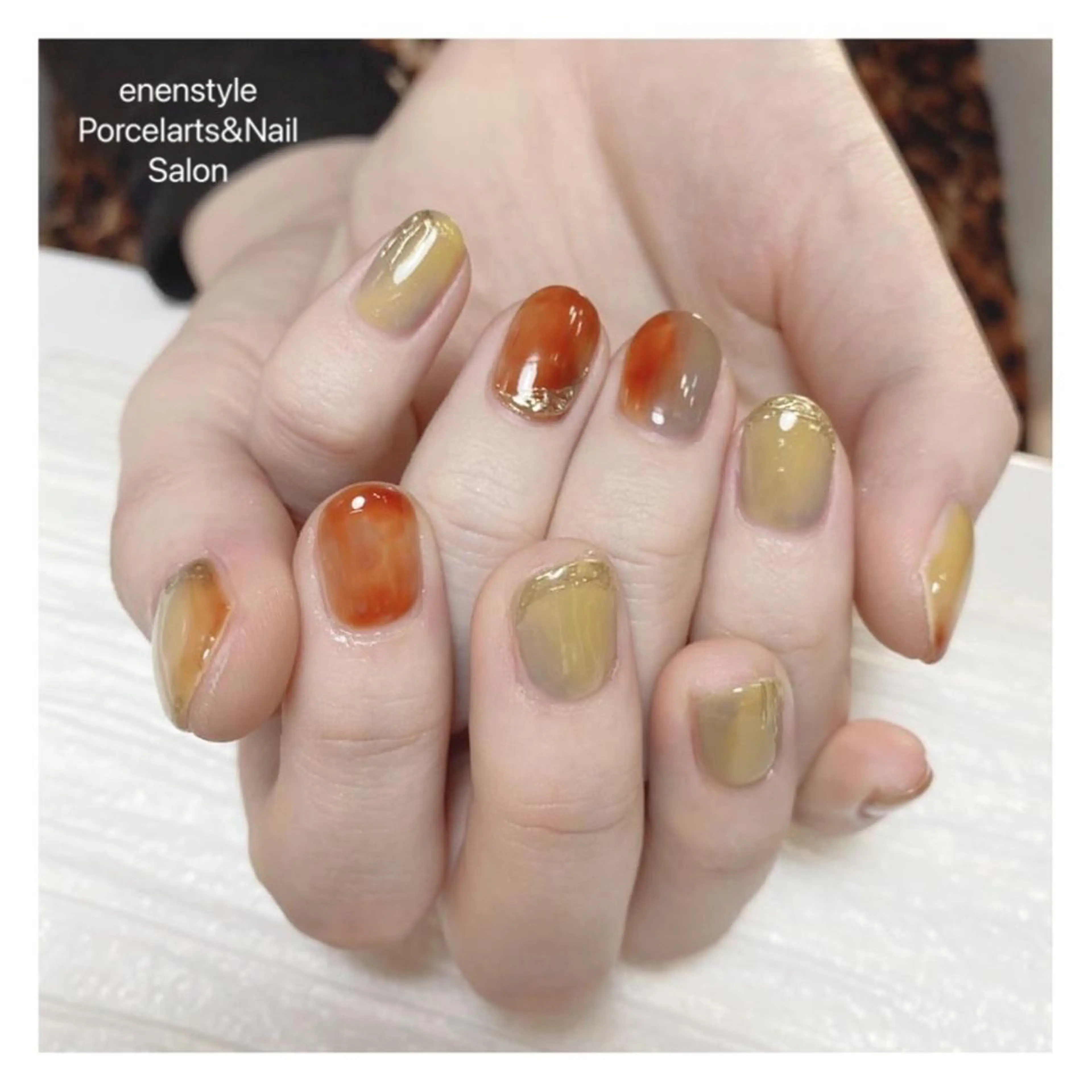 ショート ネイル ハンドネイル 👑enen style👑のネイルデザイン