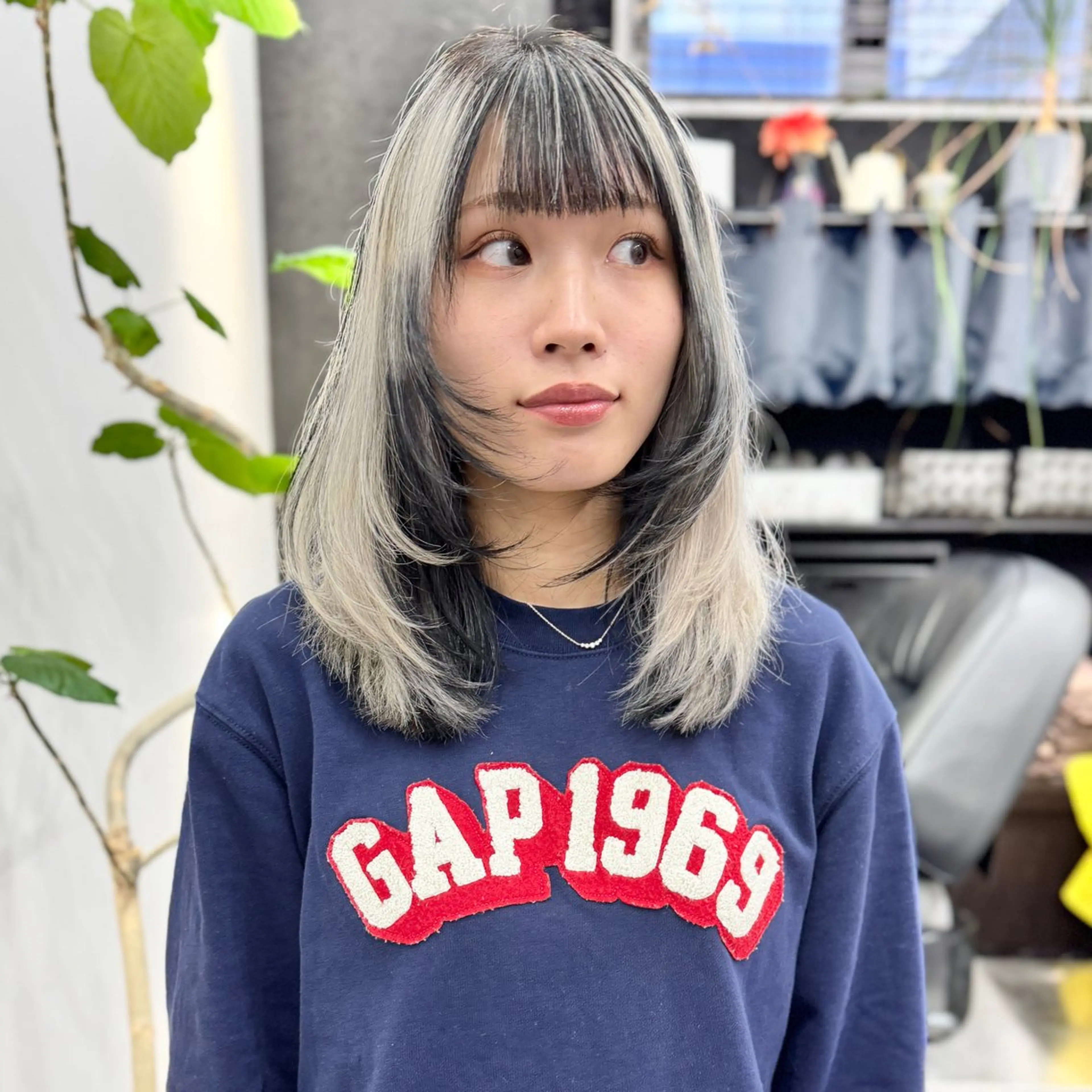 ミディアム カラー ブリーチ 透明感カラー ケアブリーチ×ハイト ーン専門/SHOTAのヘアスタイル