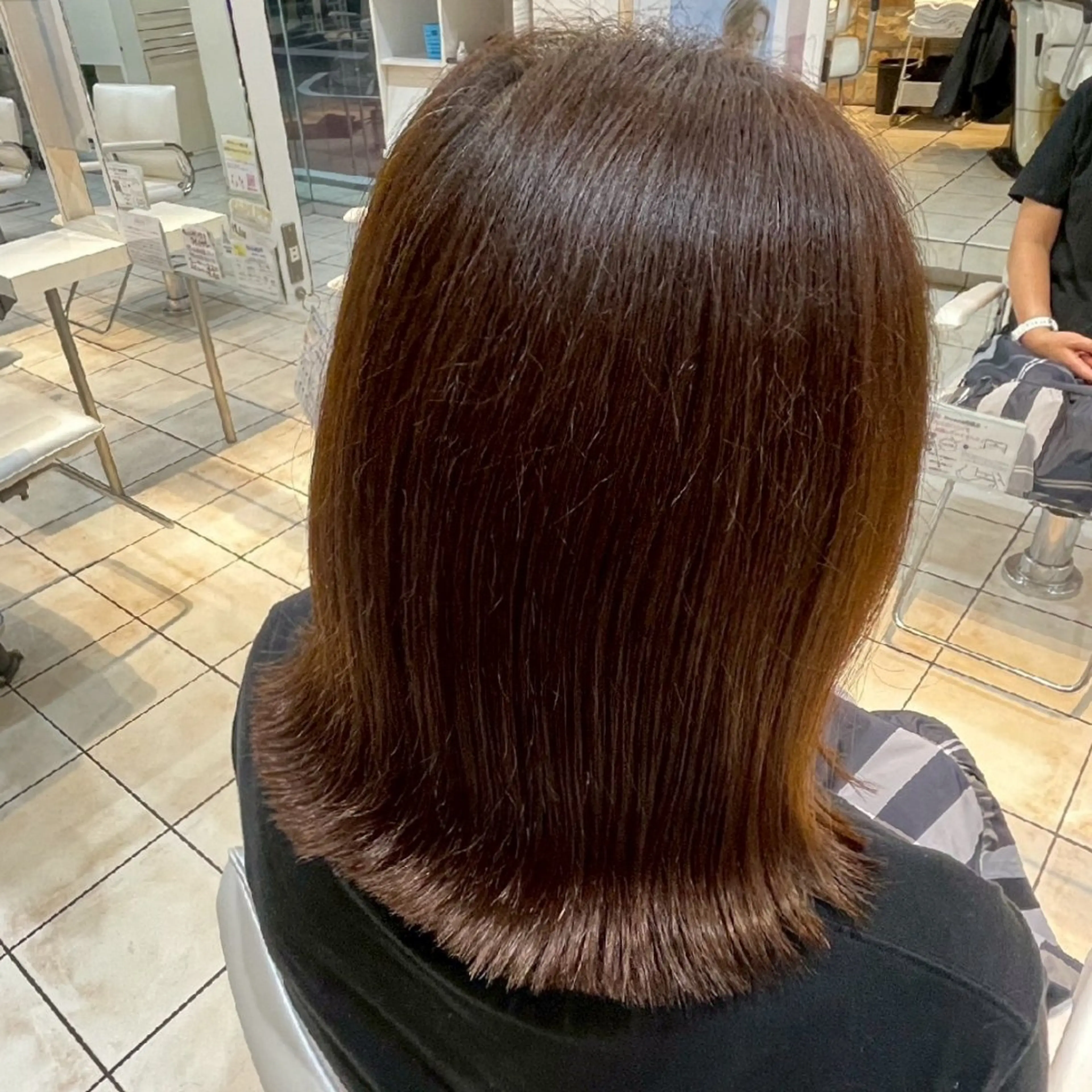 ミディアム ヘアカラー 透明感カラー×美眉 🎀みゆう🎀のヘアスタイル