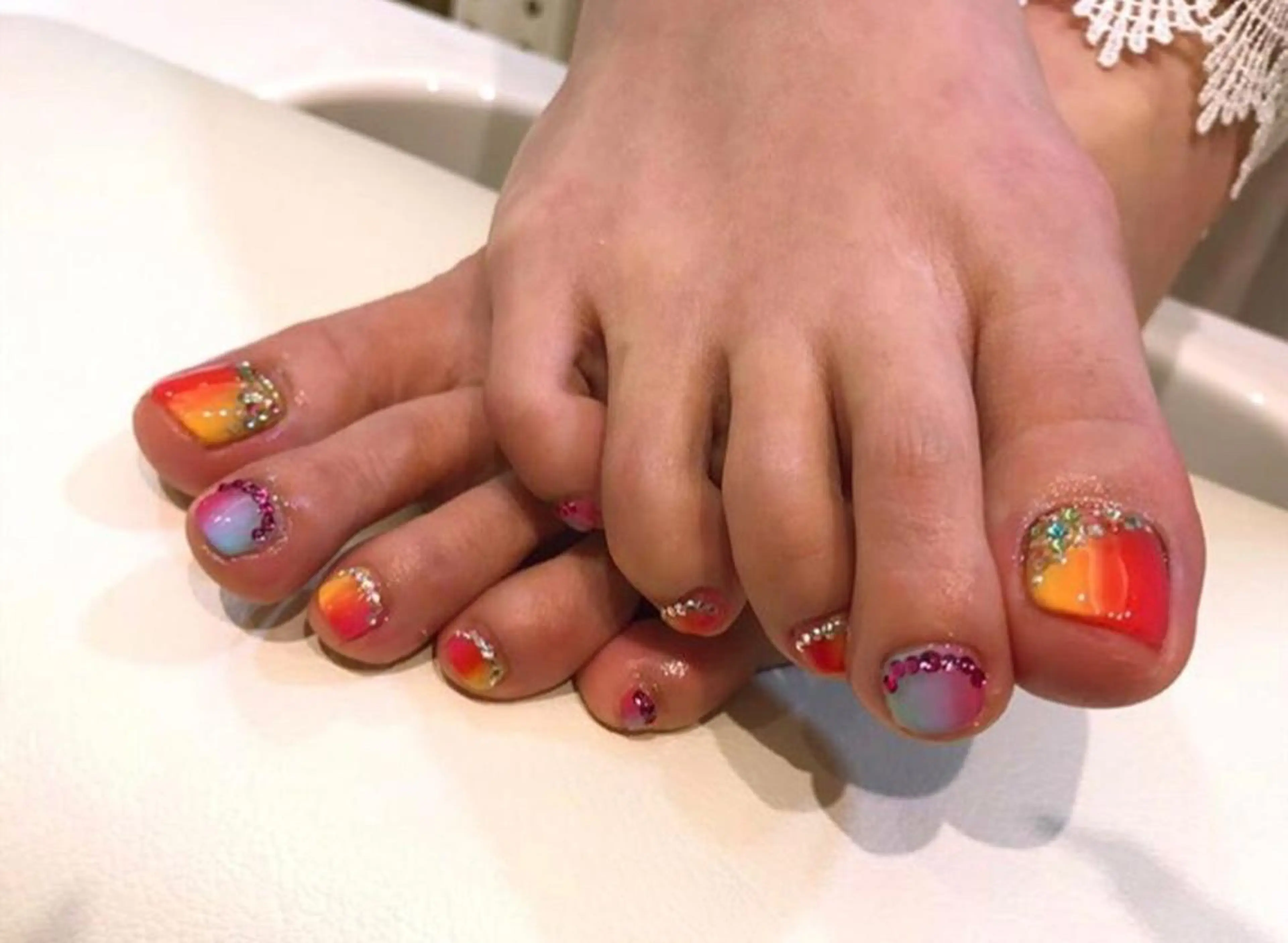 メンズ キッズ ネイル マツエク・マツパ グラデーション a:Qネイル /久米川のネイルデザイン