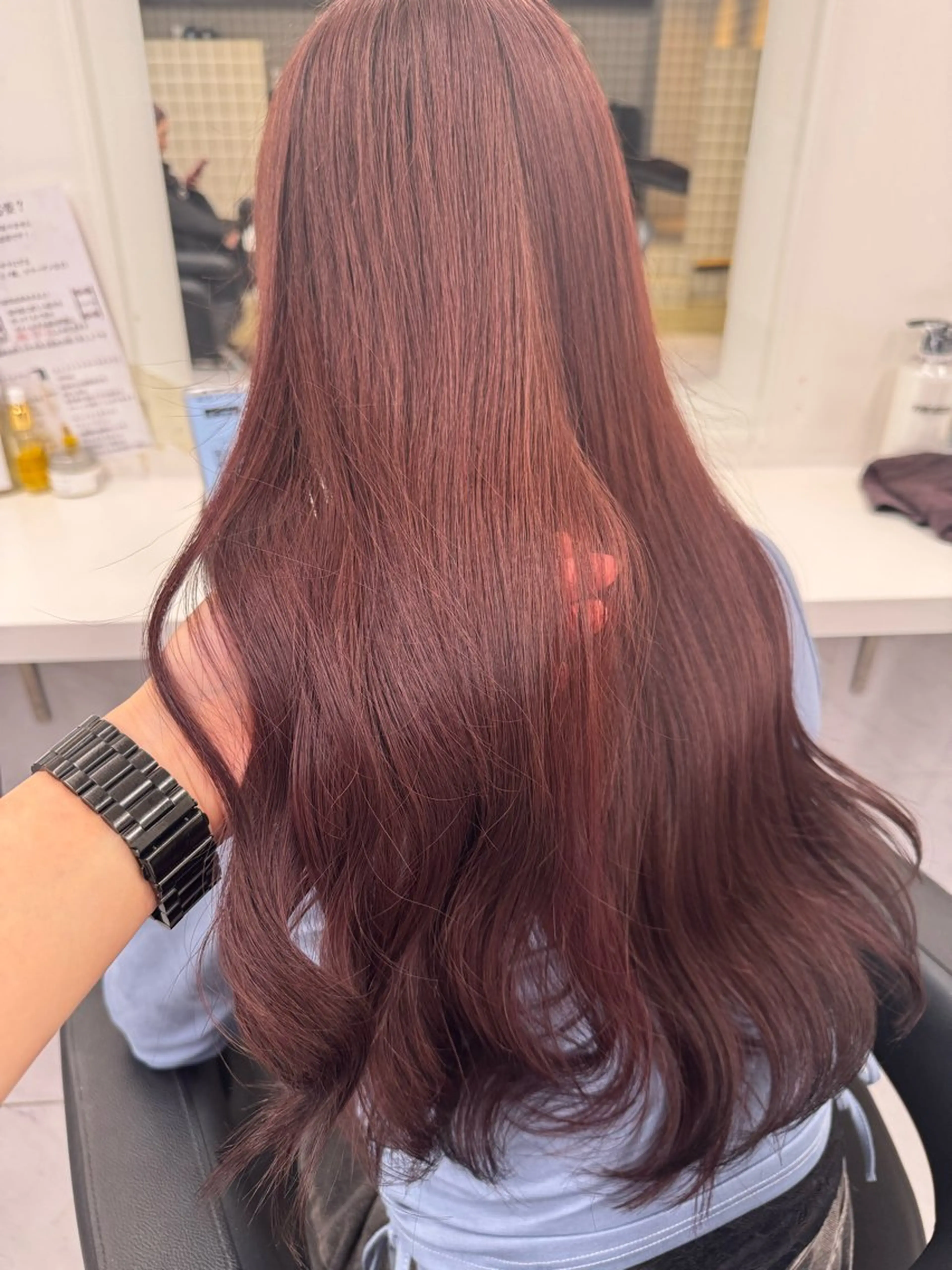 ロング カラー パーマ ヘアアレンジ メンズ キッズ 韓国系🇰🇷🩶 艶暗髪/MEIのヘアスタイル