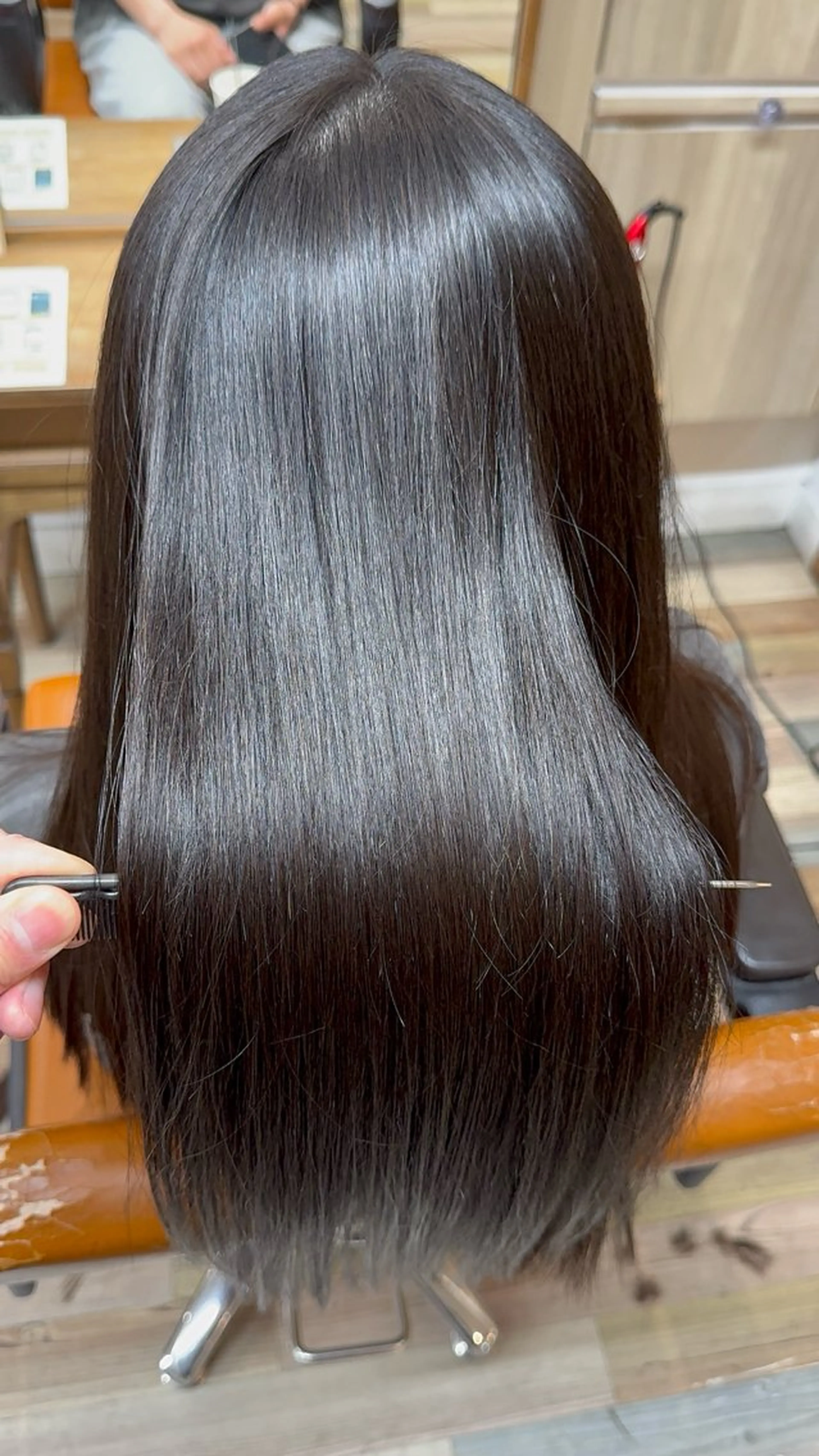 ロング 縮毛矯正 りんたろー /縮毛矯正のヘアスタイル