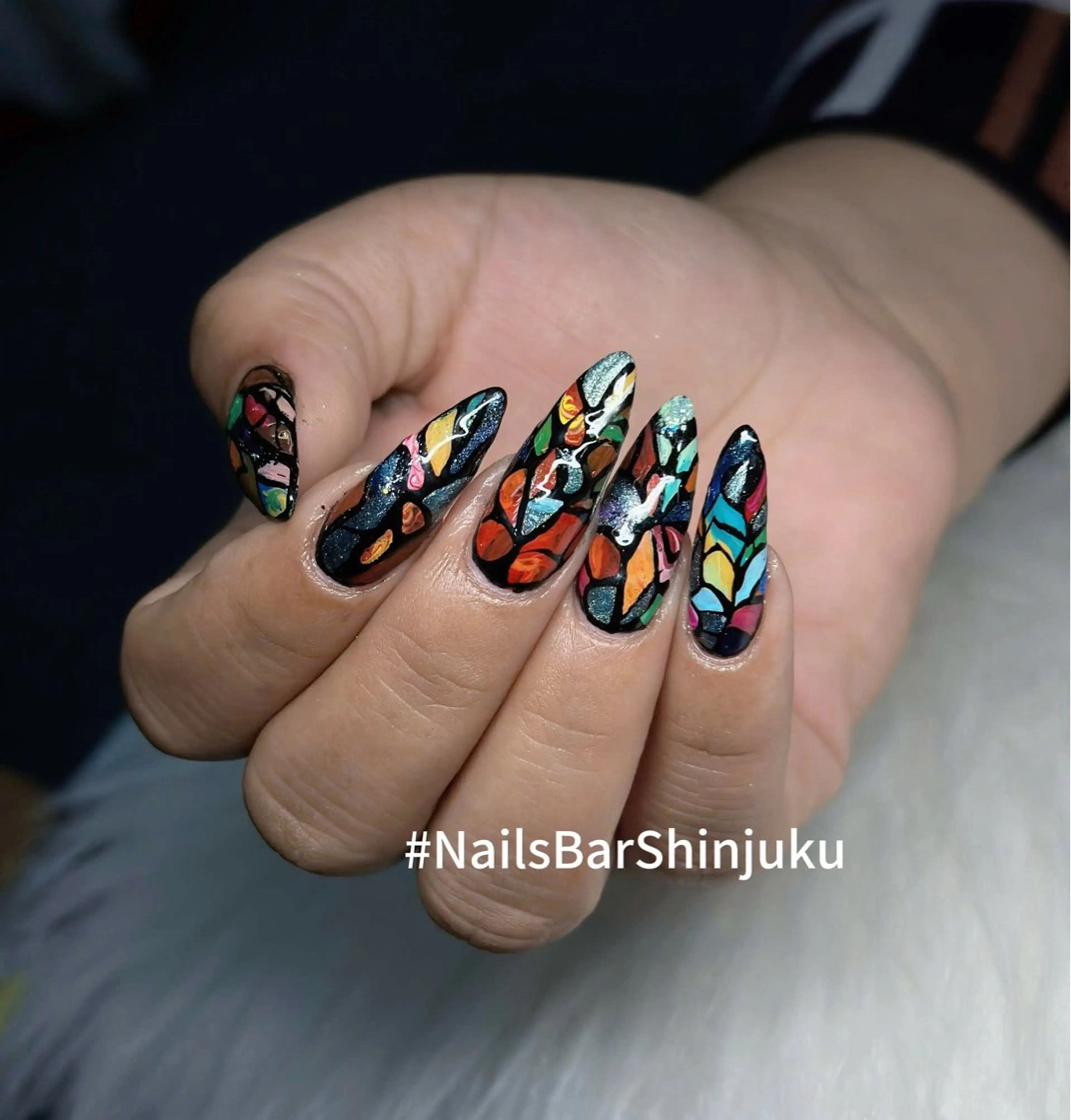 ネイル ボルドー ブラウン チークネイル ドット フットネイル ハンドネイル NAILS BAR SHINJUKUのネイルデザイン