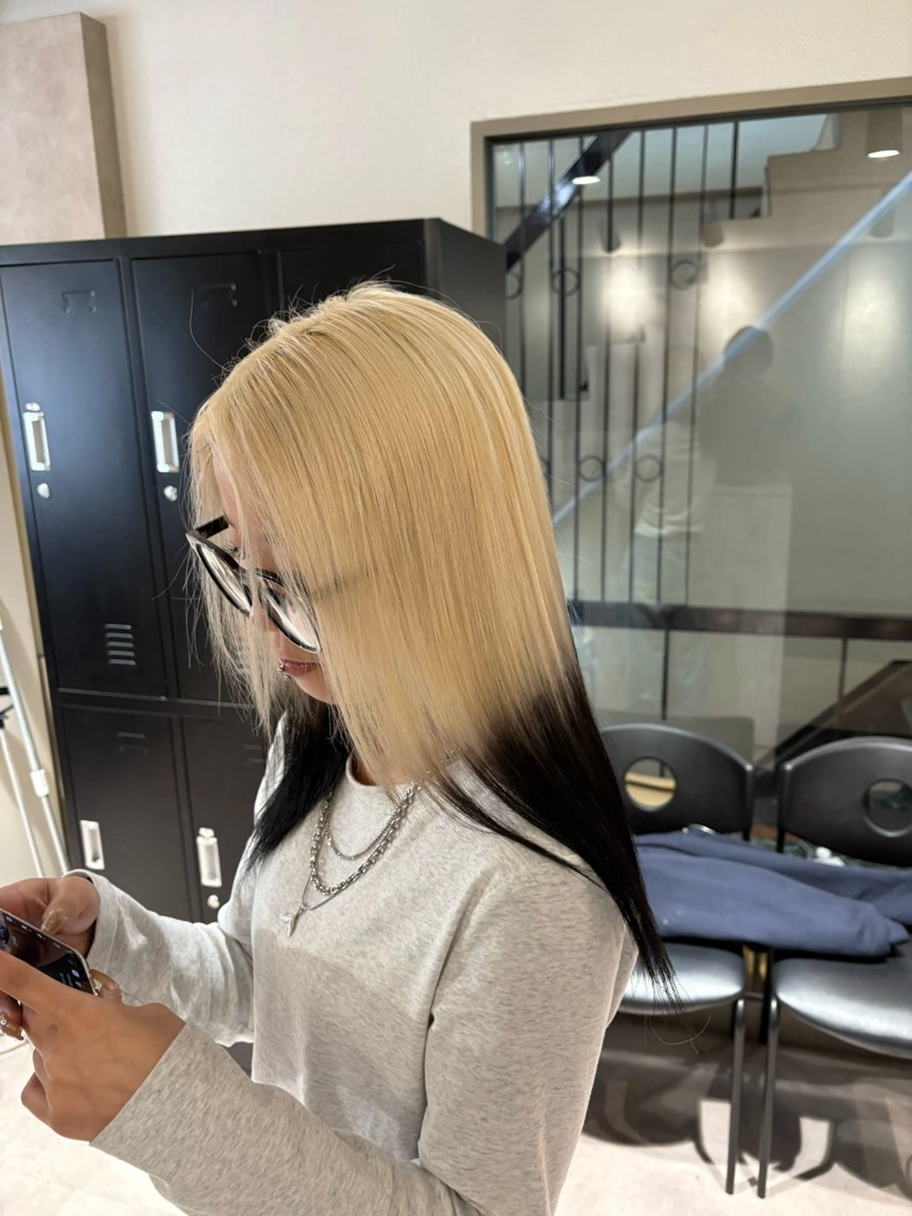 カラー ブリーチ デザインカラー ヘアカラー Seleneコウキ ブリーチ/ハイトーンのヘアスタイル