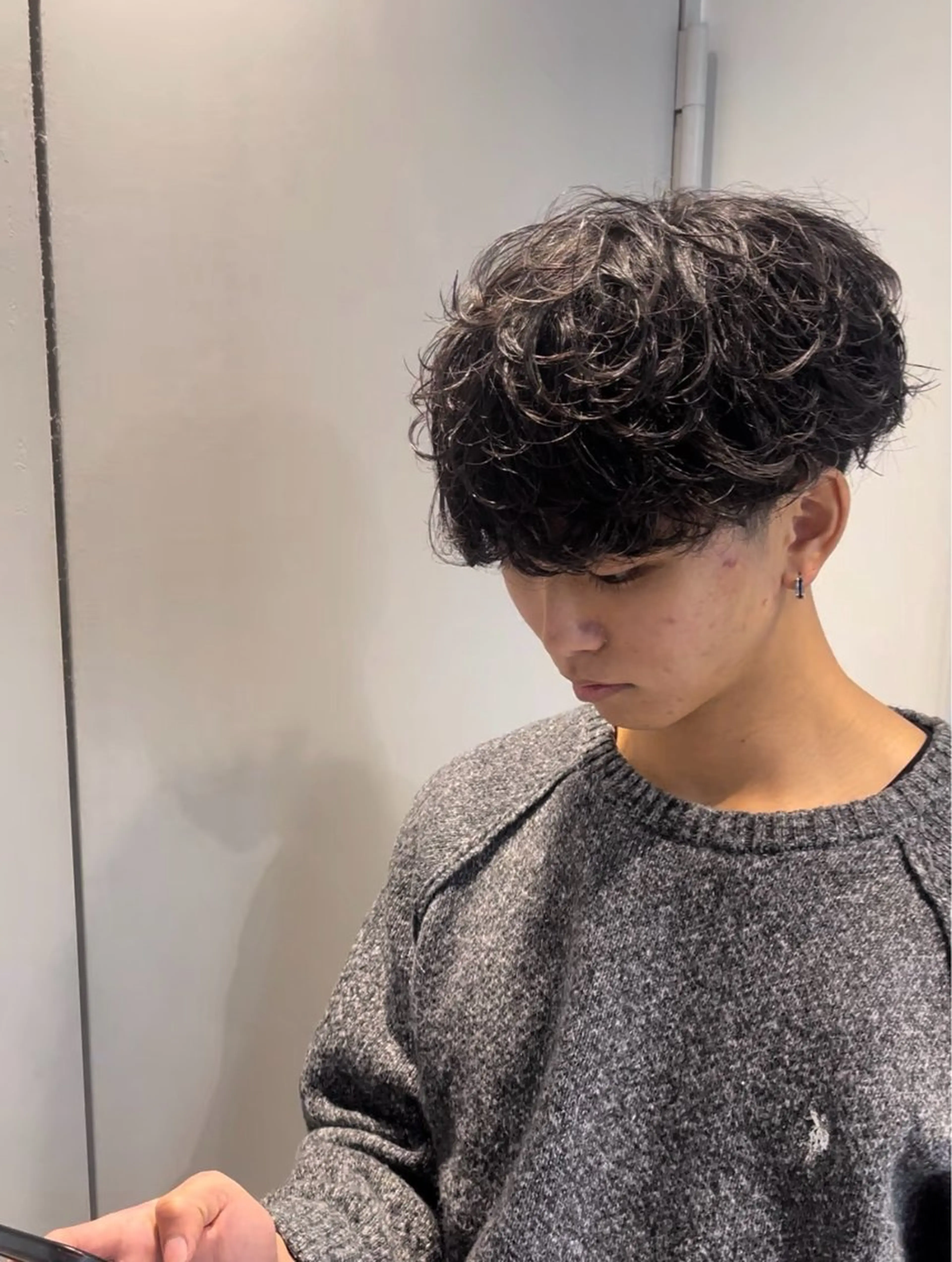 パーマ メンズ カット パーマ トリートメント 👑メンズパーマ屋 👑/栄/馬場斗生のヘアスタイル