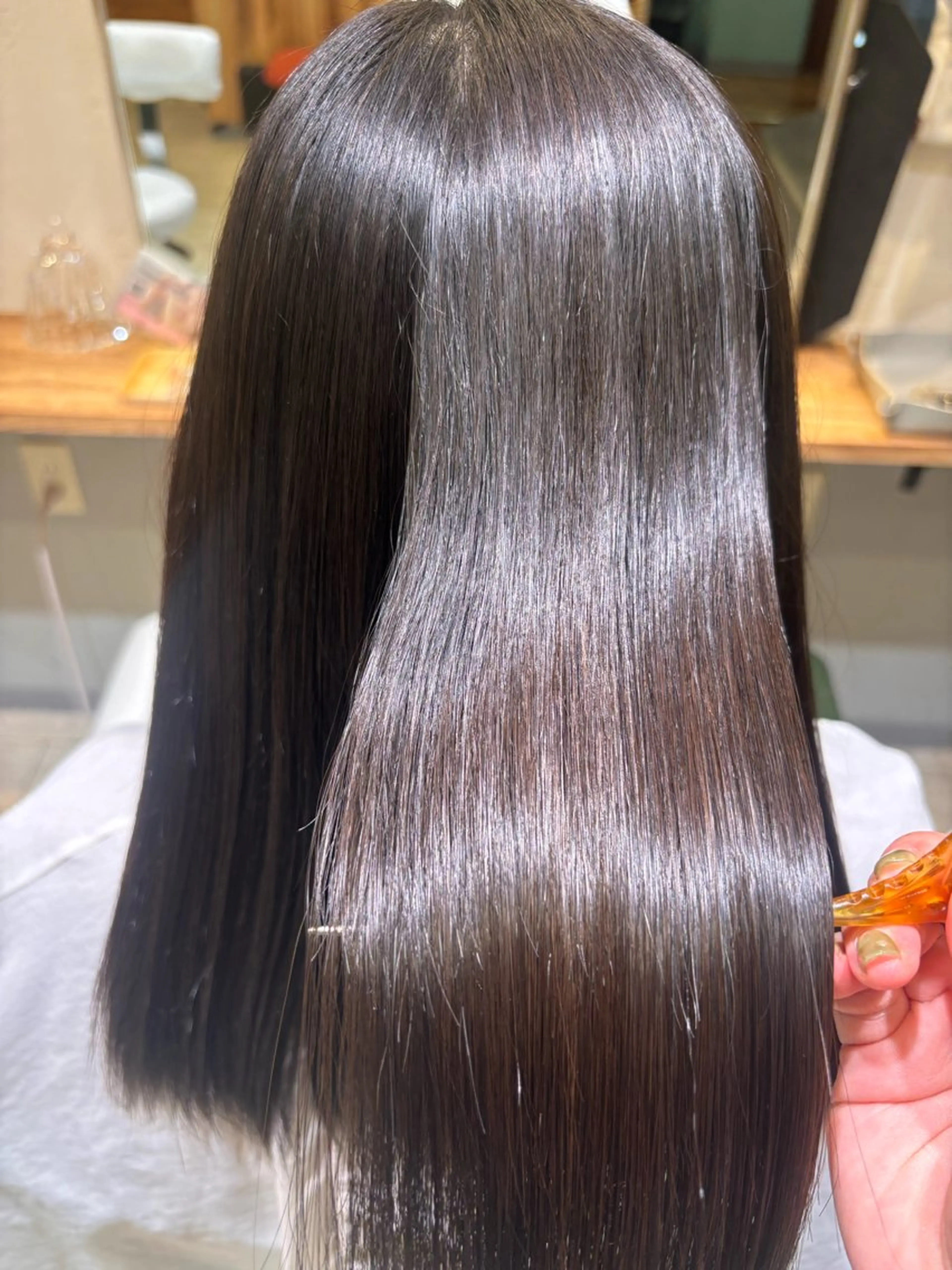 ロング 縮毛矯正 laffin❁ななみ /パーマスタイルのヘアスタイル