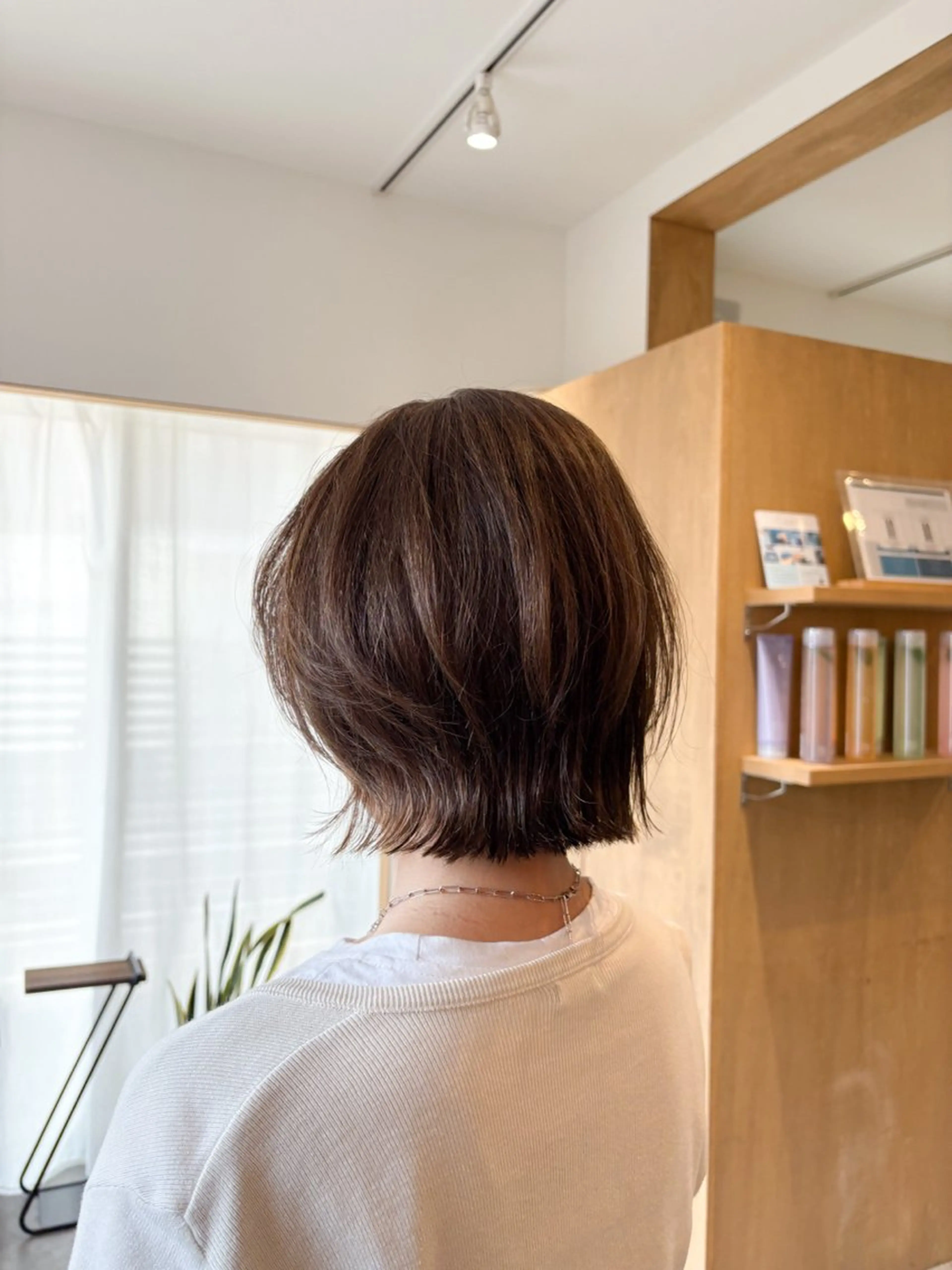 ショート ボブレイヤー ボブ レイヤーカット カット ヘアカラー トリートメント ボブ/艶カラー 鎌倉/MIHO🌼のヘアスタイル