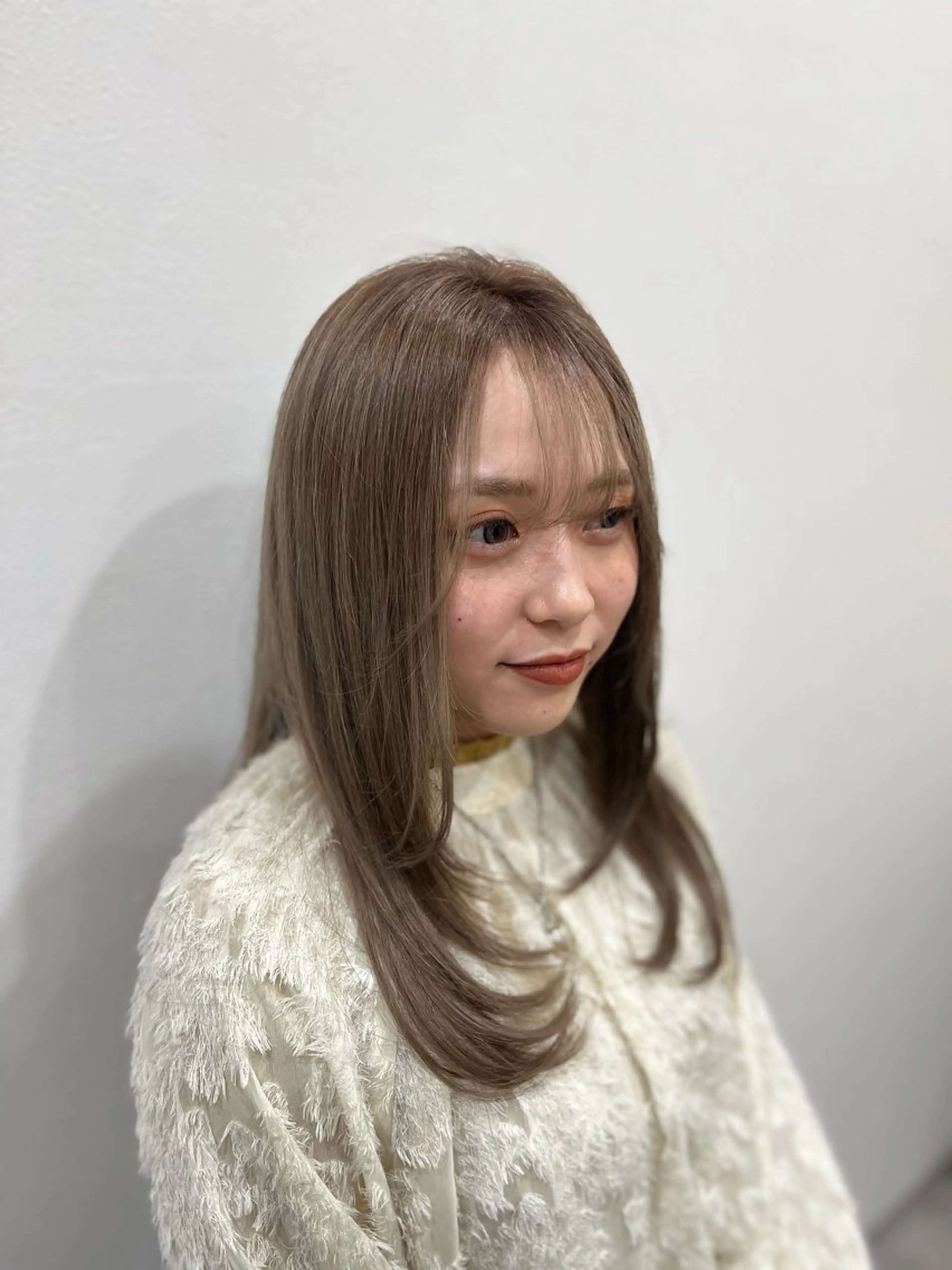 ロング カラー ベージュカラー ミルクティーベージュ jammin.新塘 亮介のヘアスタイル