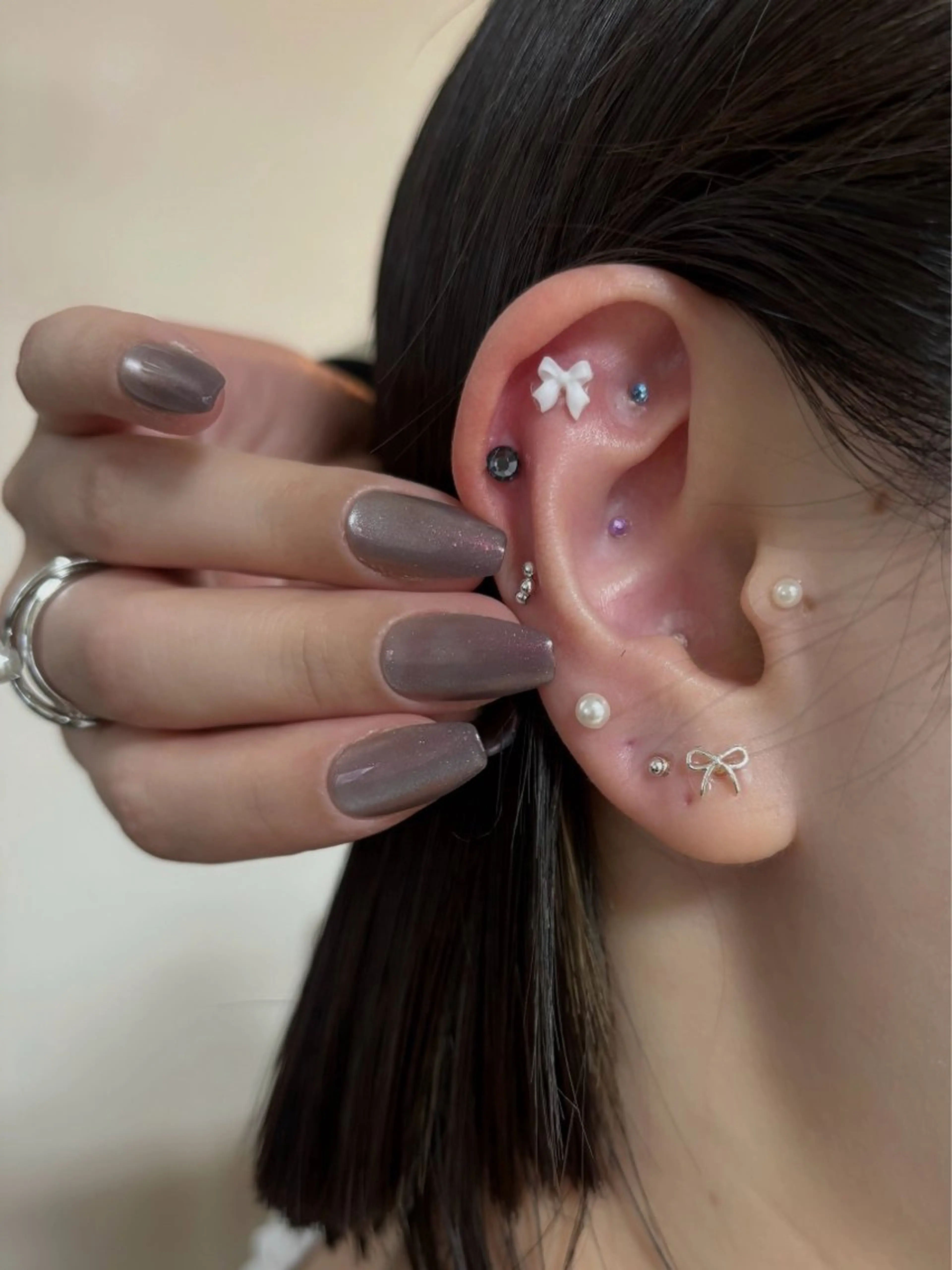 💎耳ツボジュエリー💎12粒(片耳6粒)付け放題変更可の写真