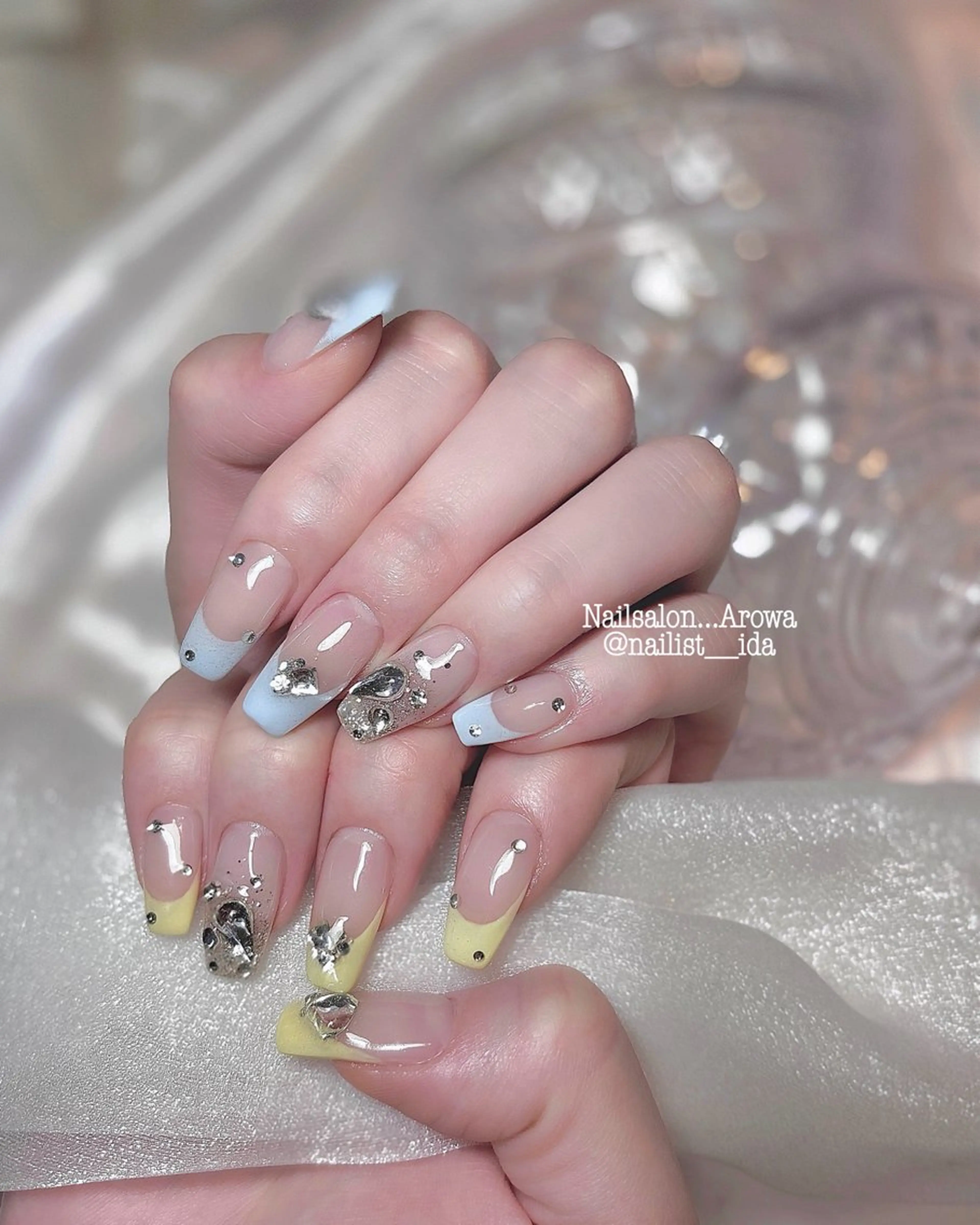 ネイル フレンチネイル パステルネイル Arowa 伊田のネイルデザイン