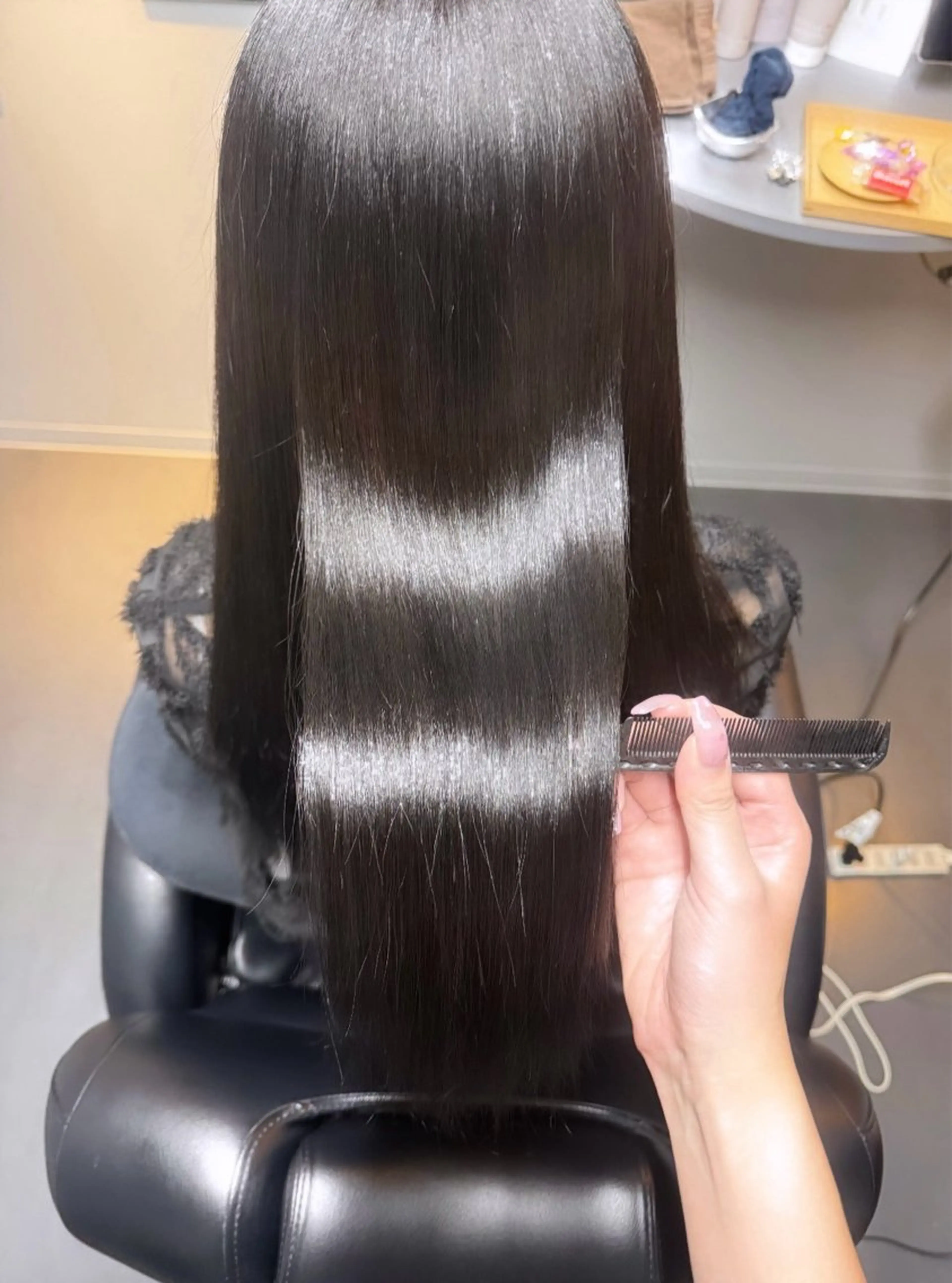 ロング カラー ブラウンカラー ナチュラルブラウン 髪質改善 ブリーチなしカラー ‎🐰Himeka♡のヘアスタイル