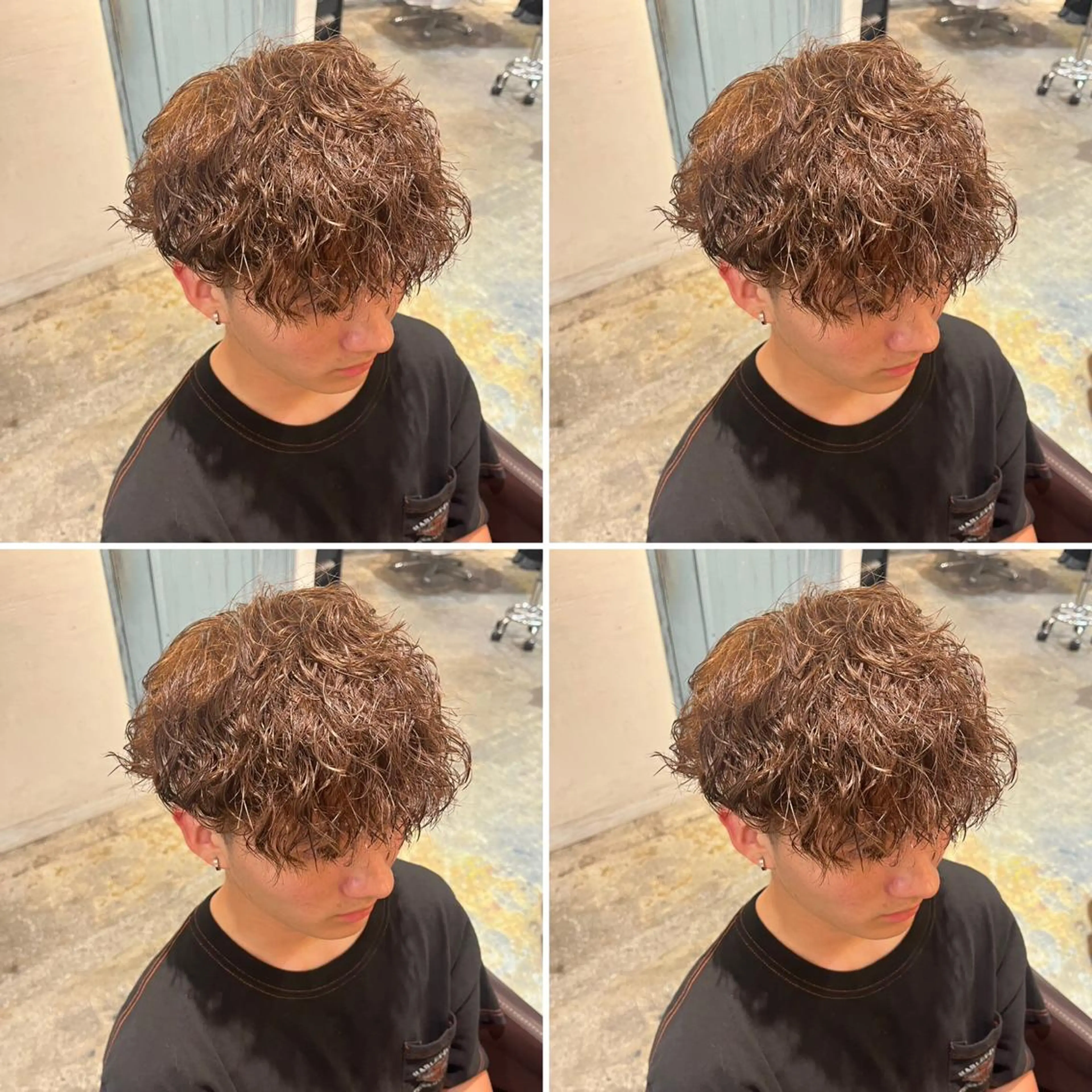 パーマ メンズ カット ヘアカラー パーマ トリートメント ヘアセット 💈メンズパーマ特化 店長望月謙二郎💈のヘアスタイル