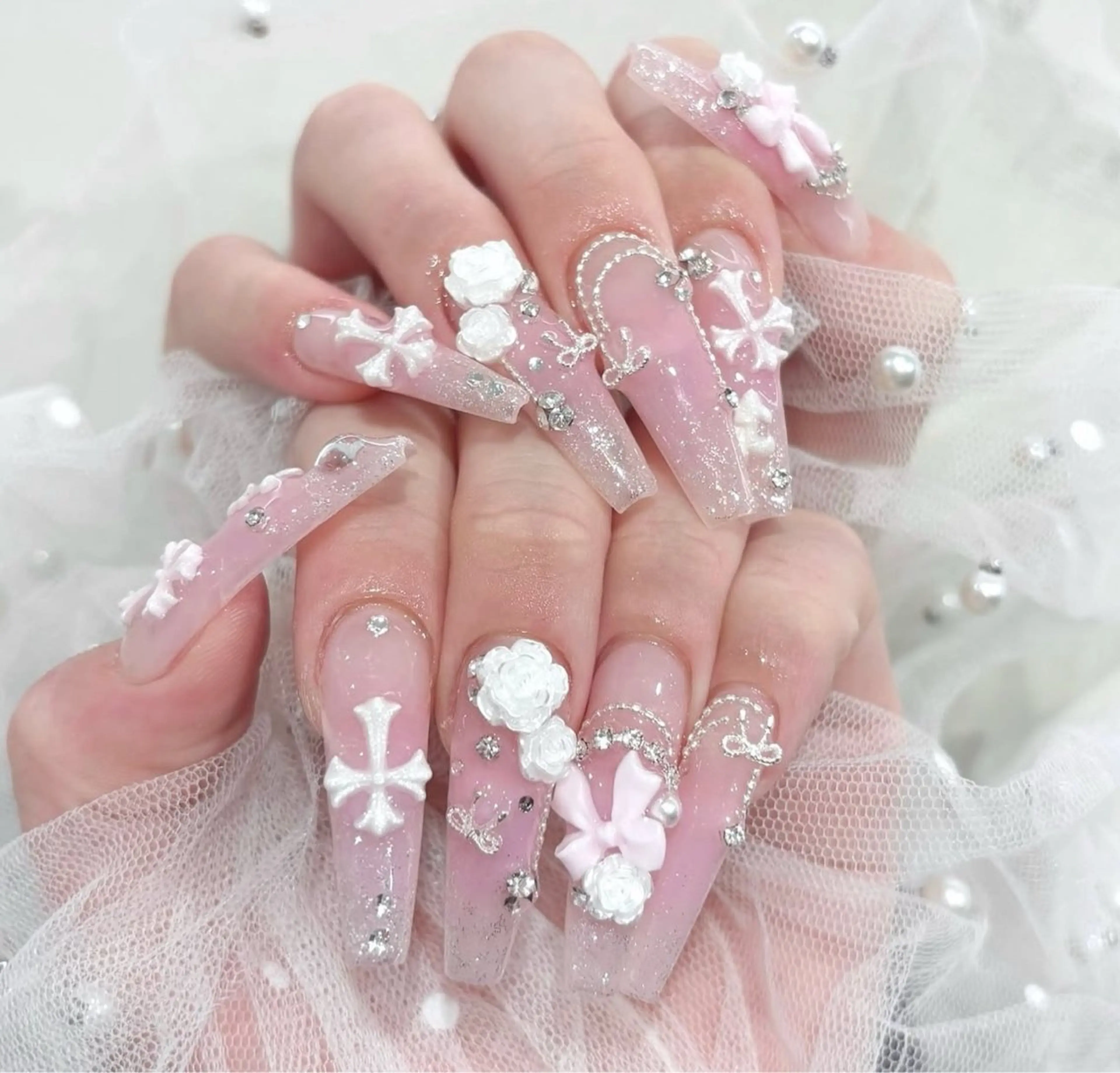 ネイル 長さ出し ハンドネイル Mi nailsのネイルデザイン
