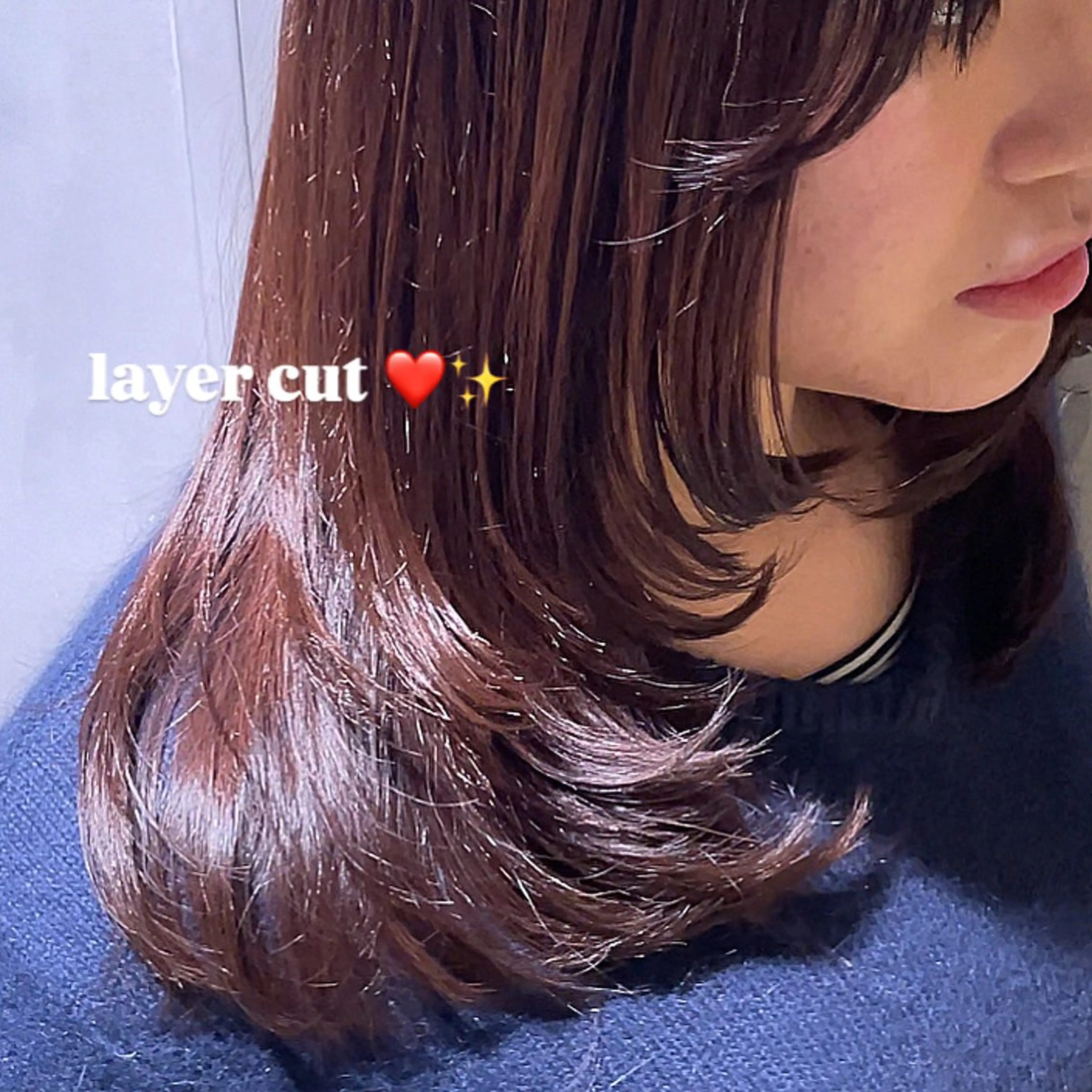 ミディアム レイヤーカット 黒田 優里 🎀🫧のヘアスタイル