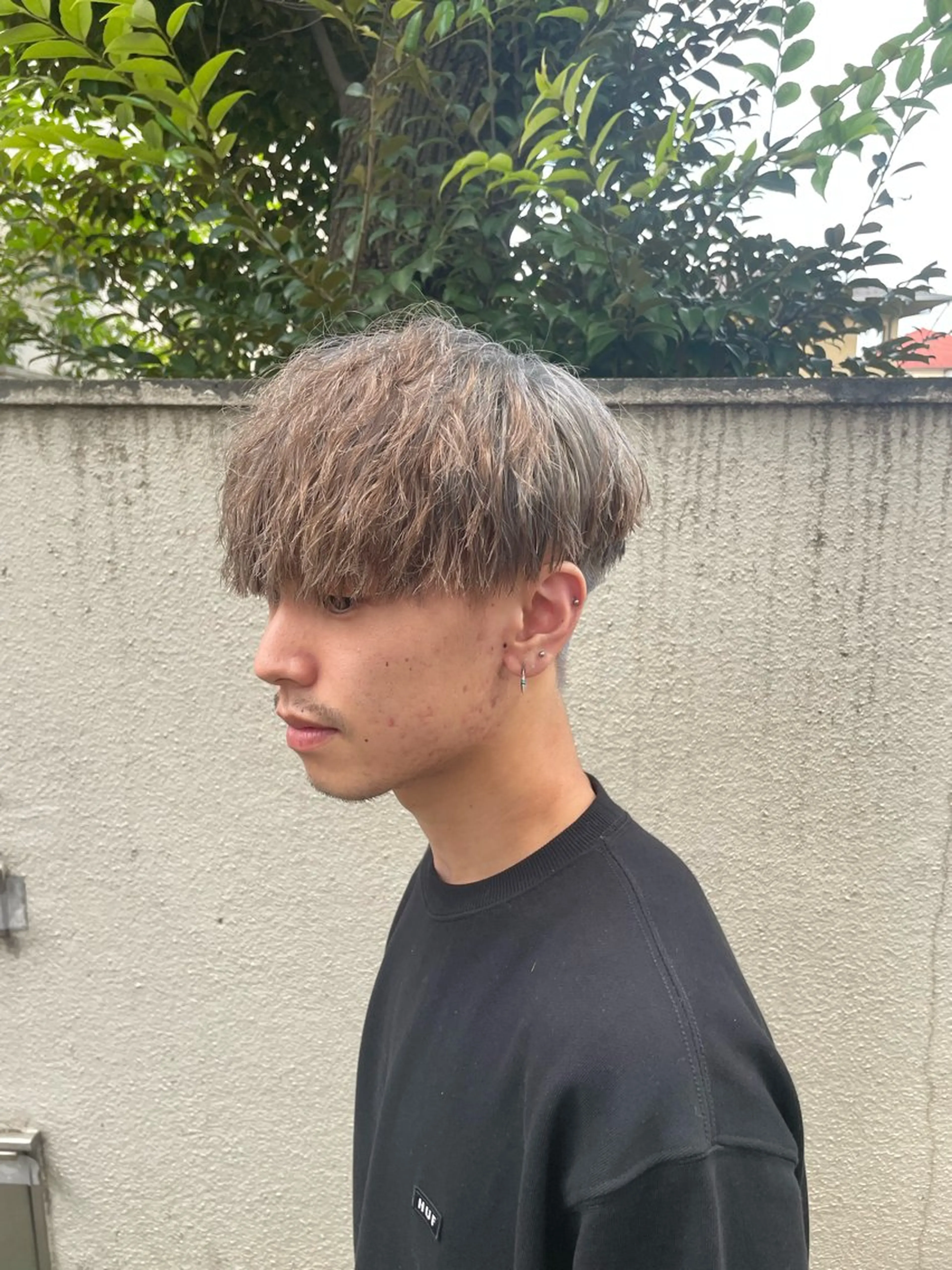 ショート カラー メンズ カット ヘアカラー メンズパーマ特化 ふうきのヘアスタイル