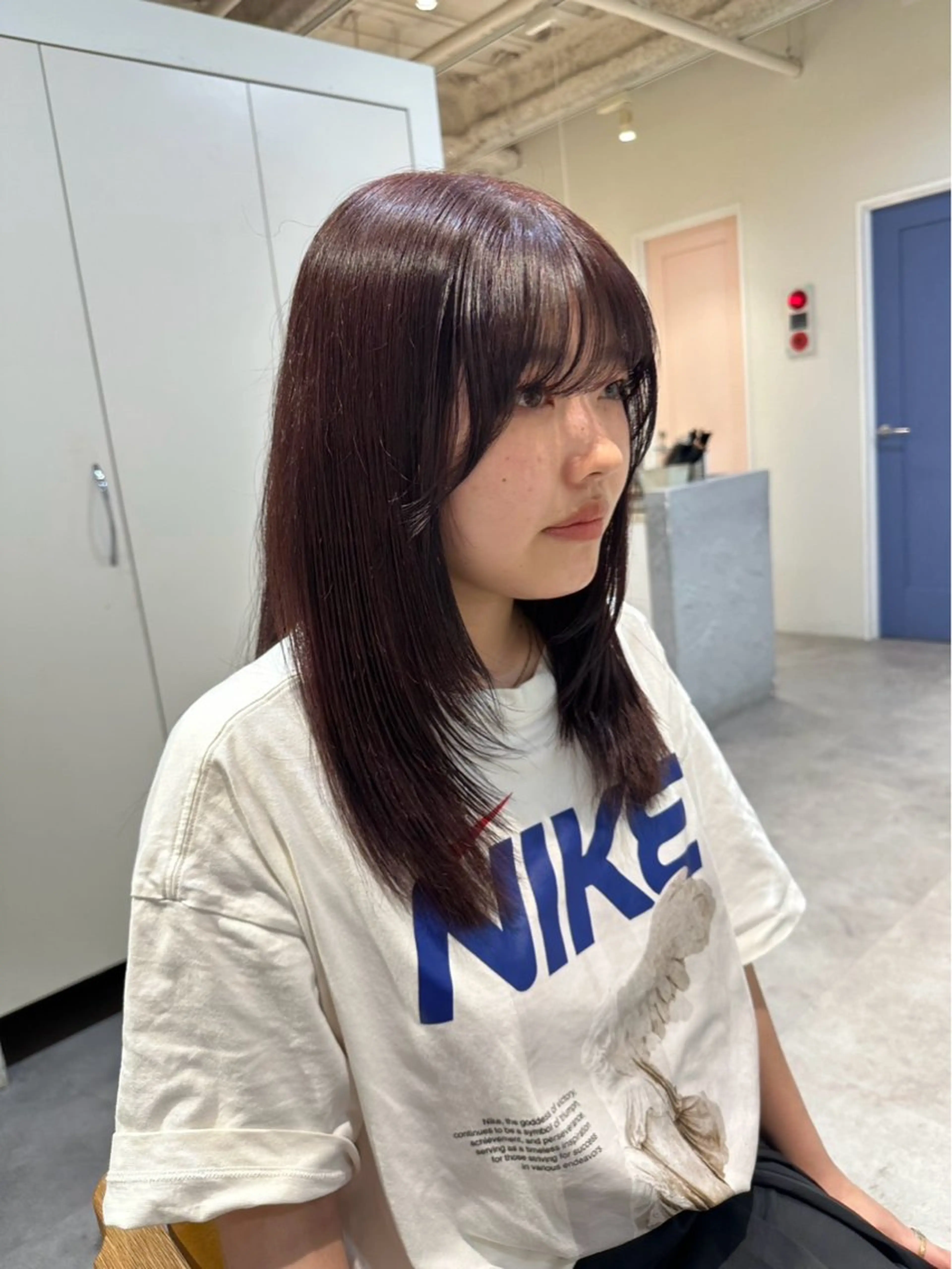 ロング カラー ヘアカラー HANAME 原宿美容室のヘアスタイル