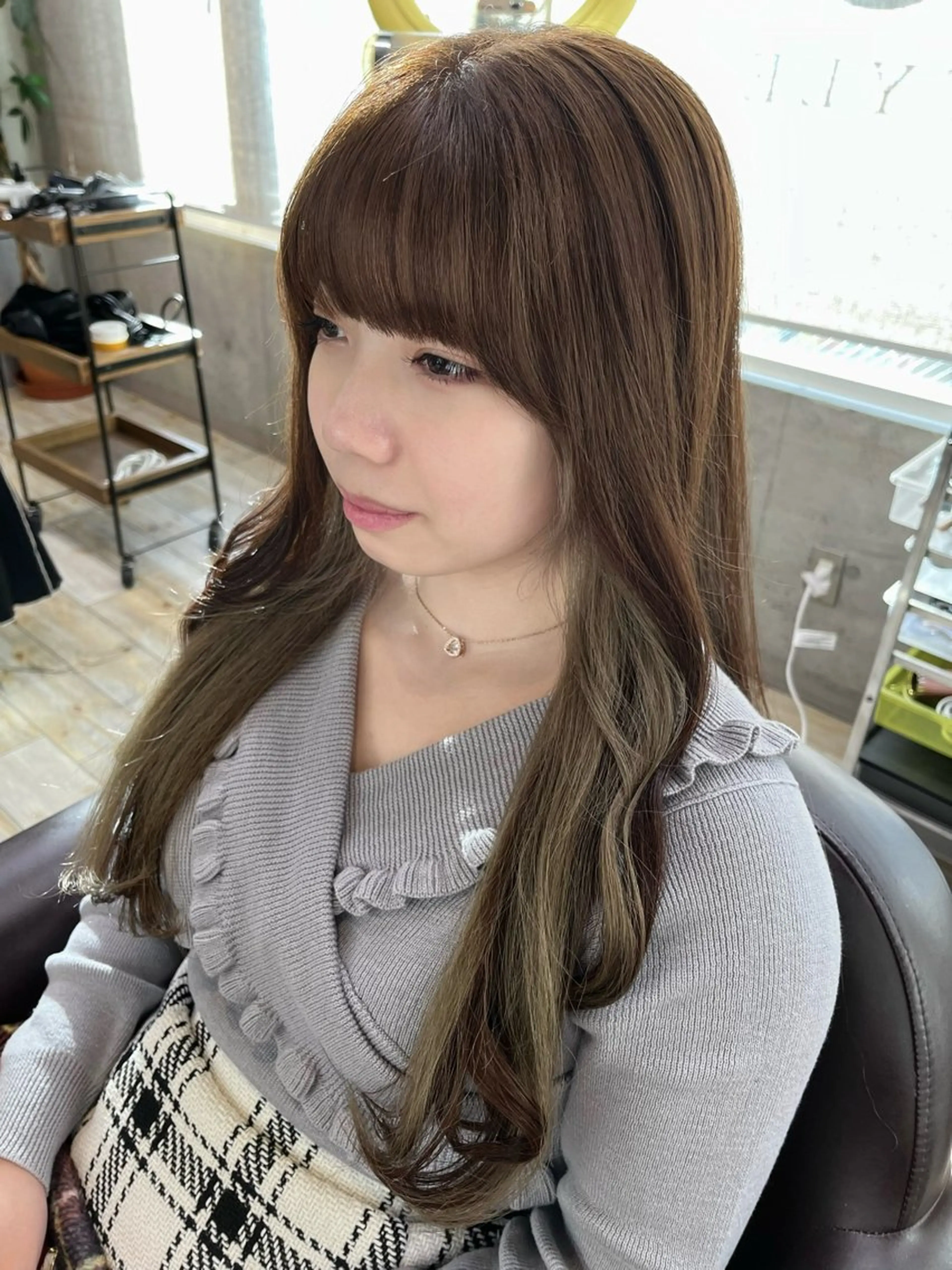 カラー ブラウンカラー カット ヘアカラー トリートメント ミユウ🌼ブリーチ / ダブルカラーのヘアスタイル