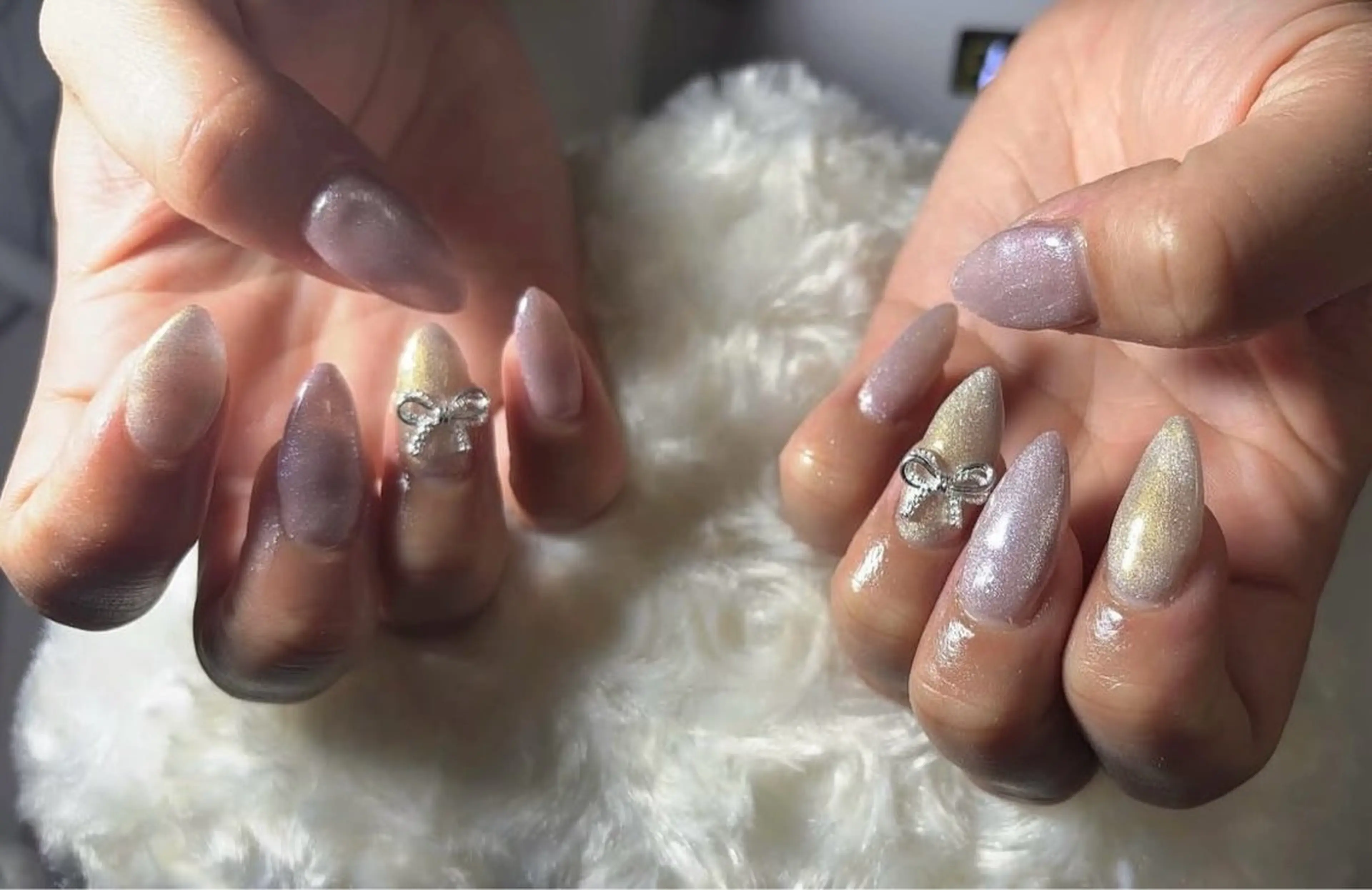 ネイル フラッシュネイル フットネイル フレンチネイル ジェルネイル ガラスフレンチ Nail salon Natulalのネイルデザイン