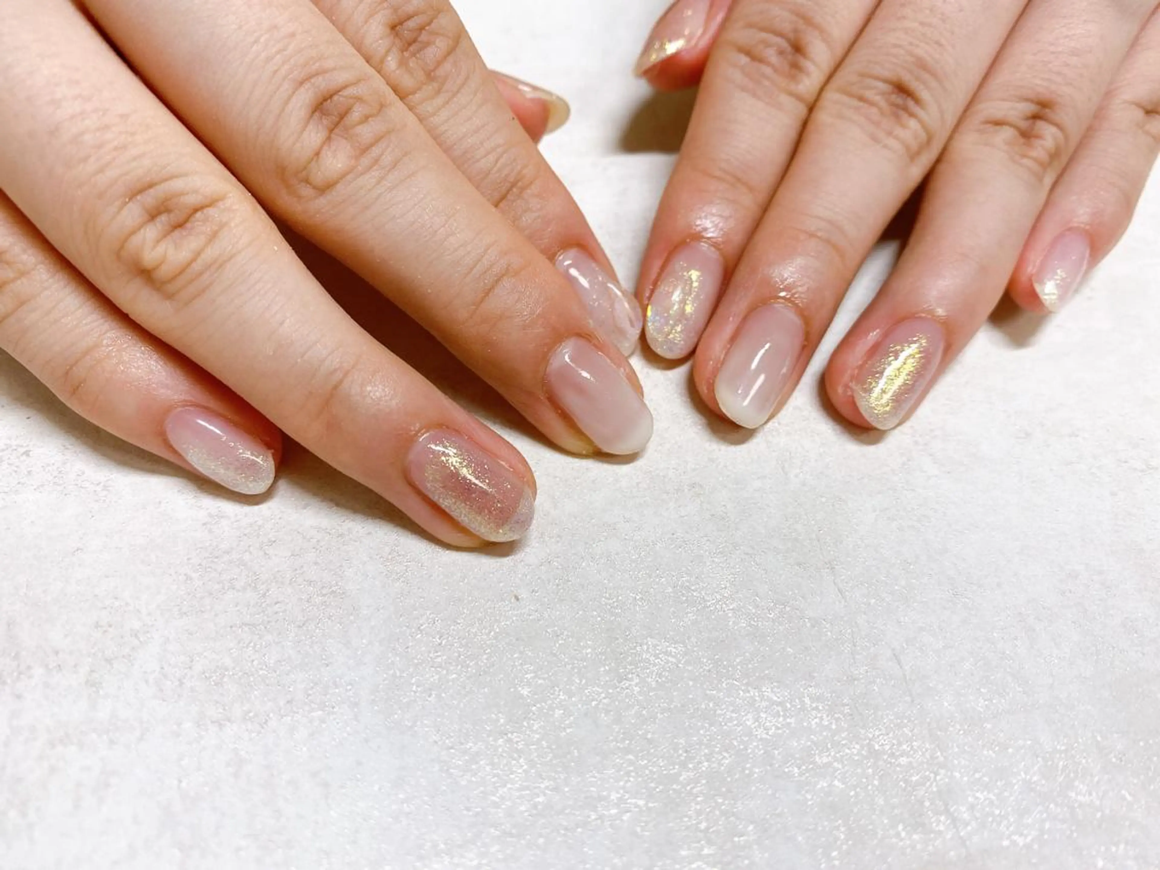 ネイル オーロラネイル フラワーネイル フットネイル フレンチネイル ジェルネイル mogunail &blowのネイルデザイン