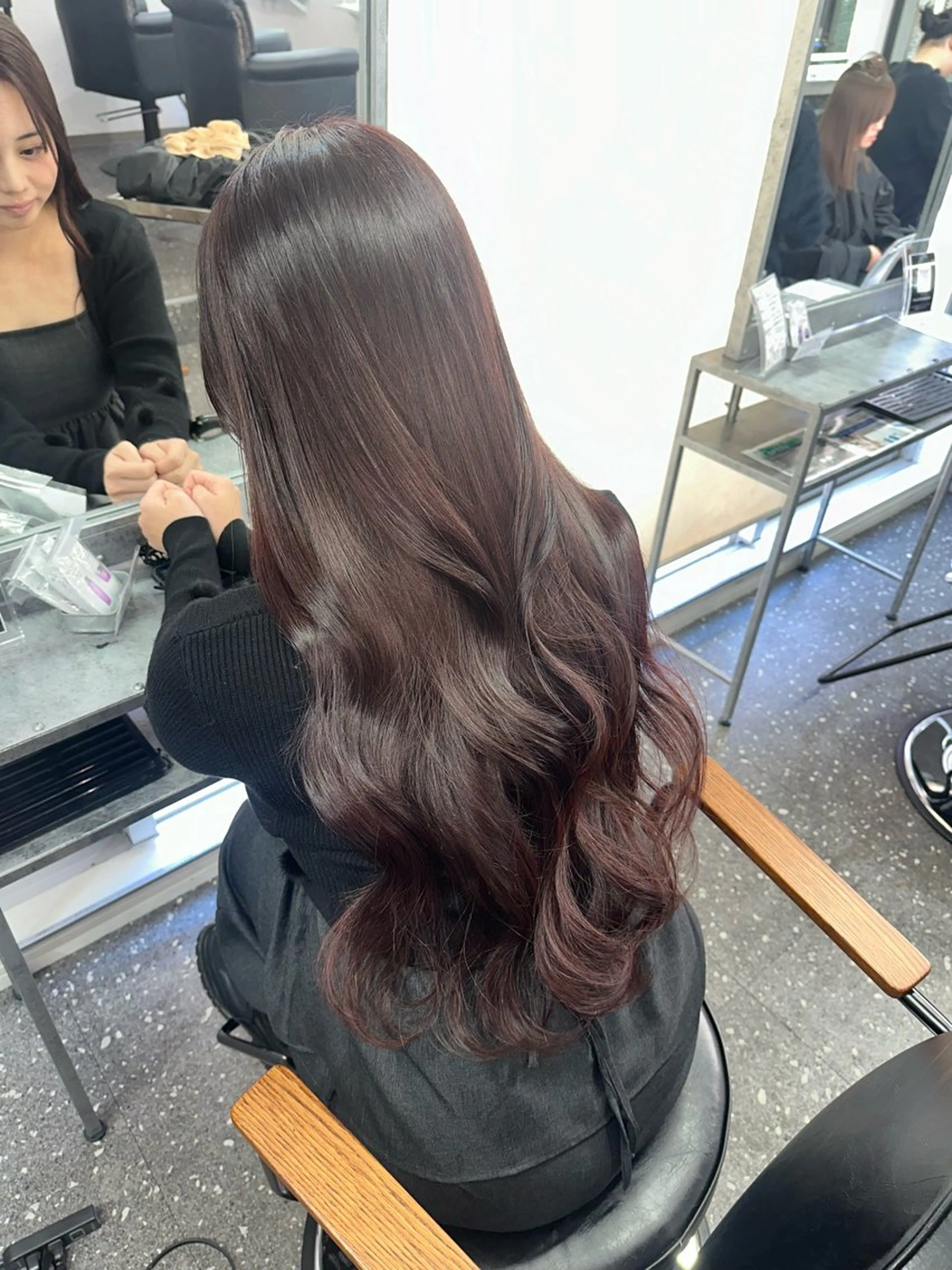 ロング カラー カット ヘアカラー トリートメント 髪質改善⭐️縮毛矯正 中野⭐️Rinaのヘアスタイル