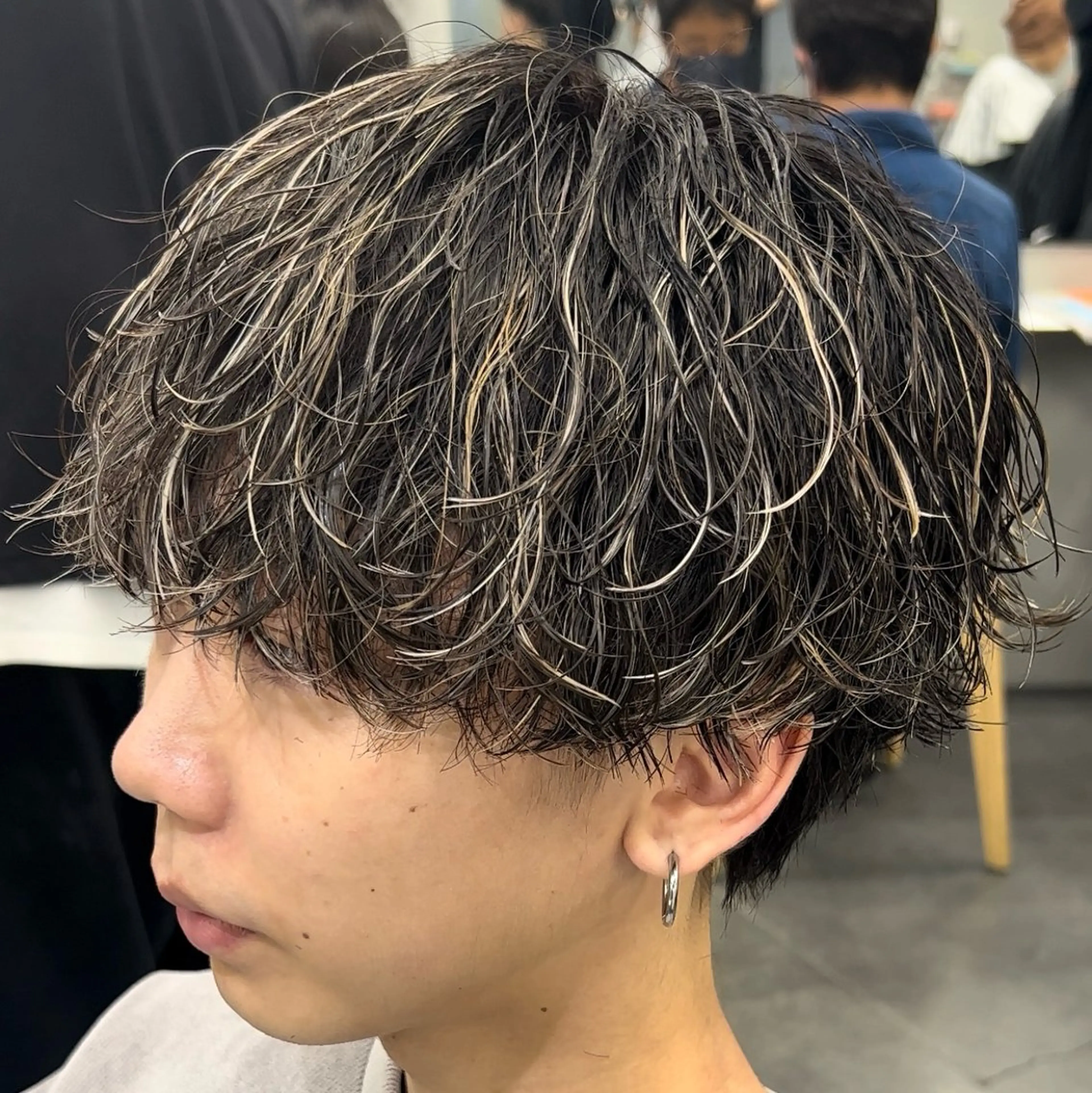 ミディアム カラー ヘアアレンジ メンズ fifth 石川 凪のヘアスタイル