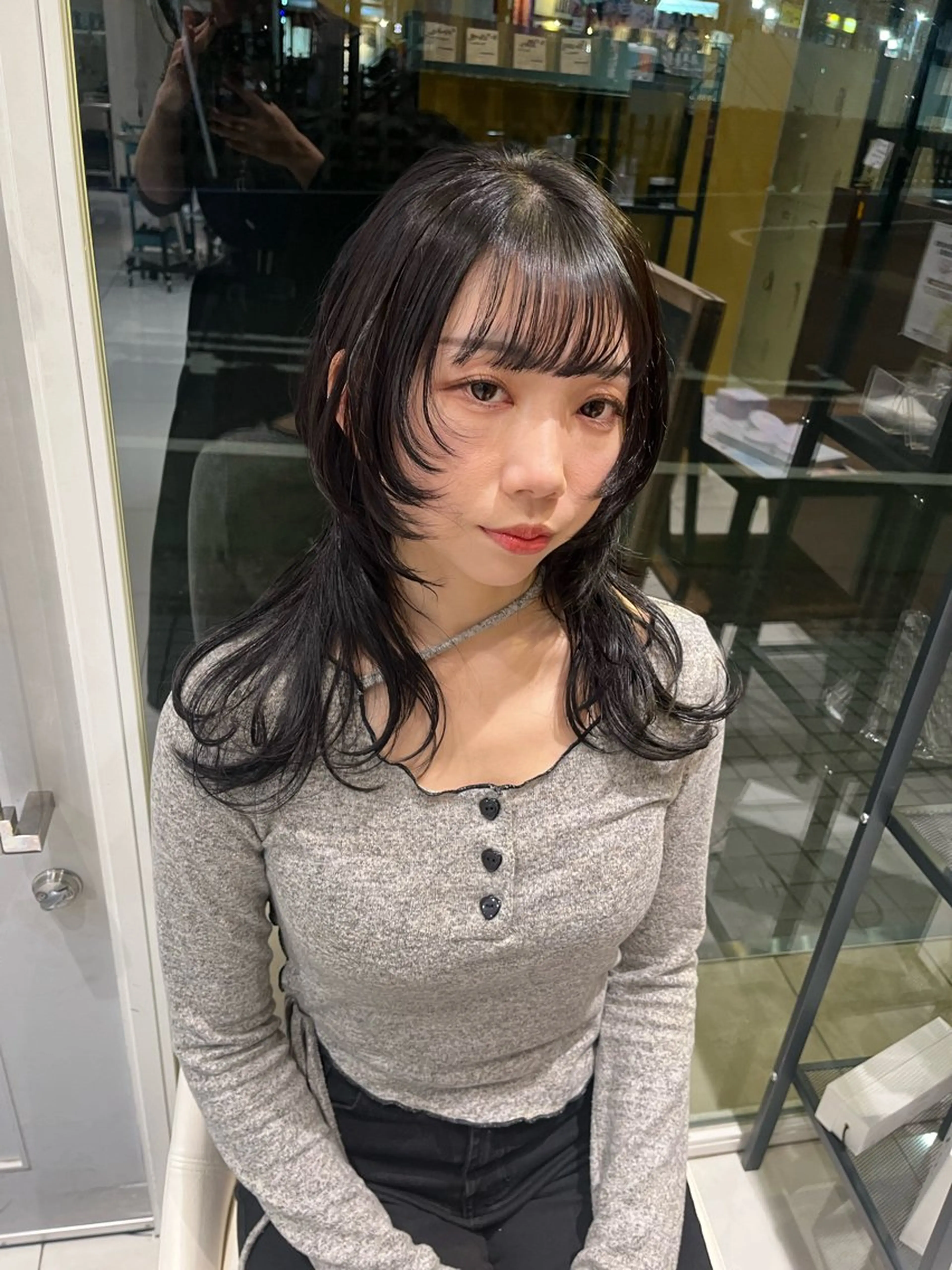 ミディアム ウルフカット カット トリートメント HOLON池袋所属・ウルフカット ハッシュカット/七海のヘアスタイル