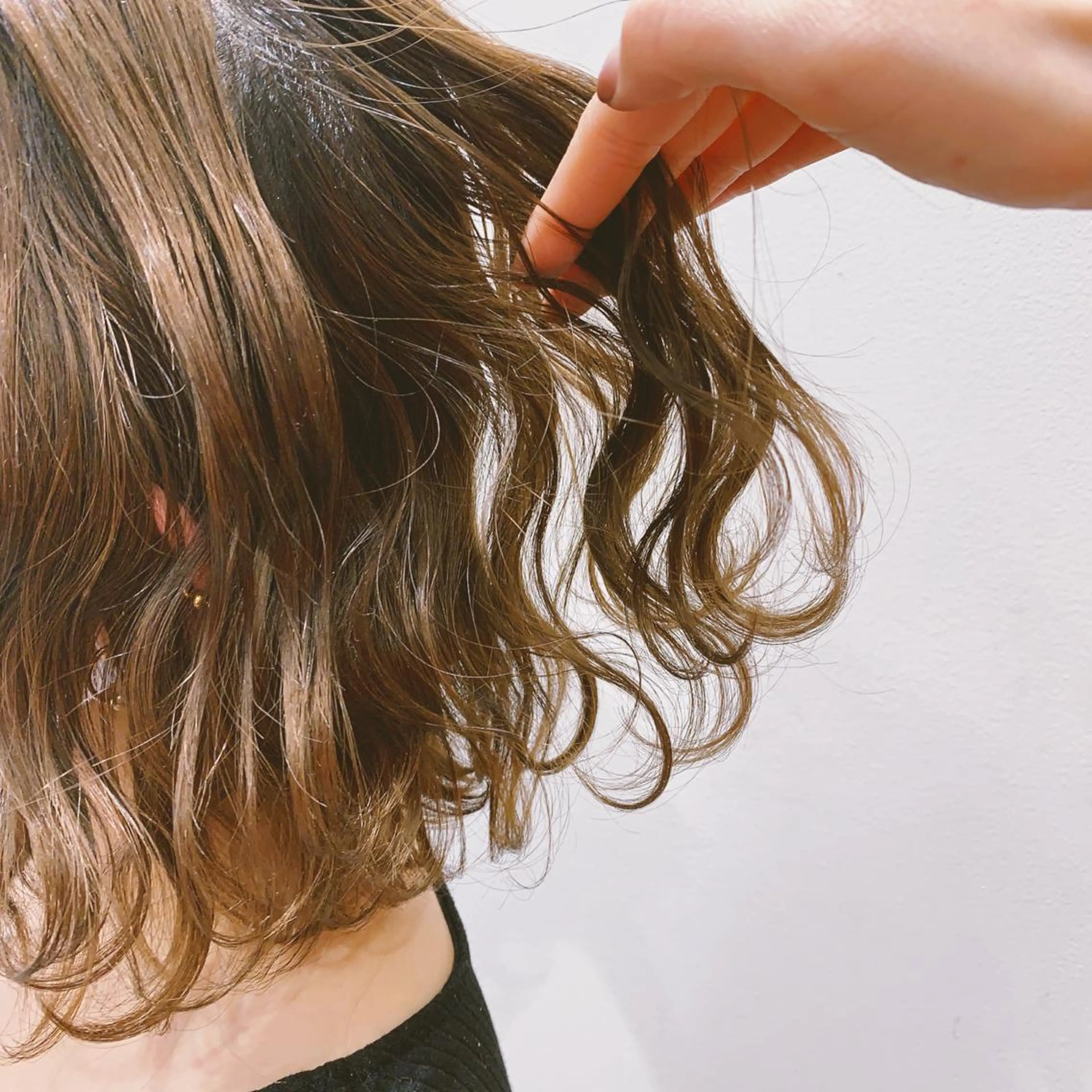 ミディアム パーマ レイヤーカット// メイのヘアスタイル