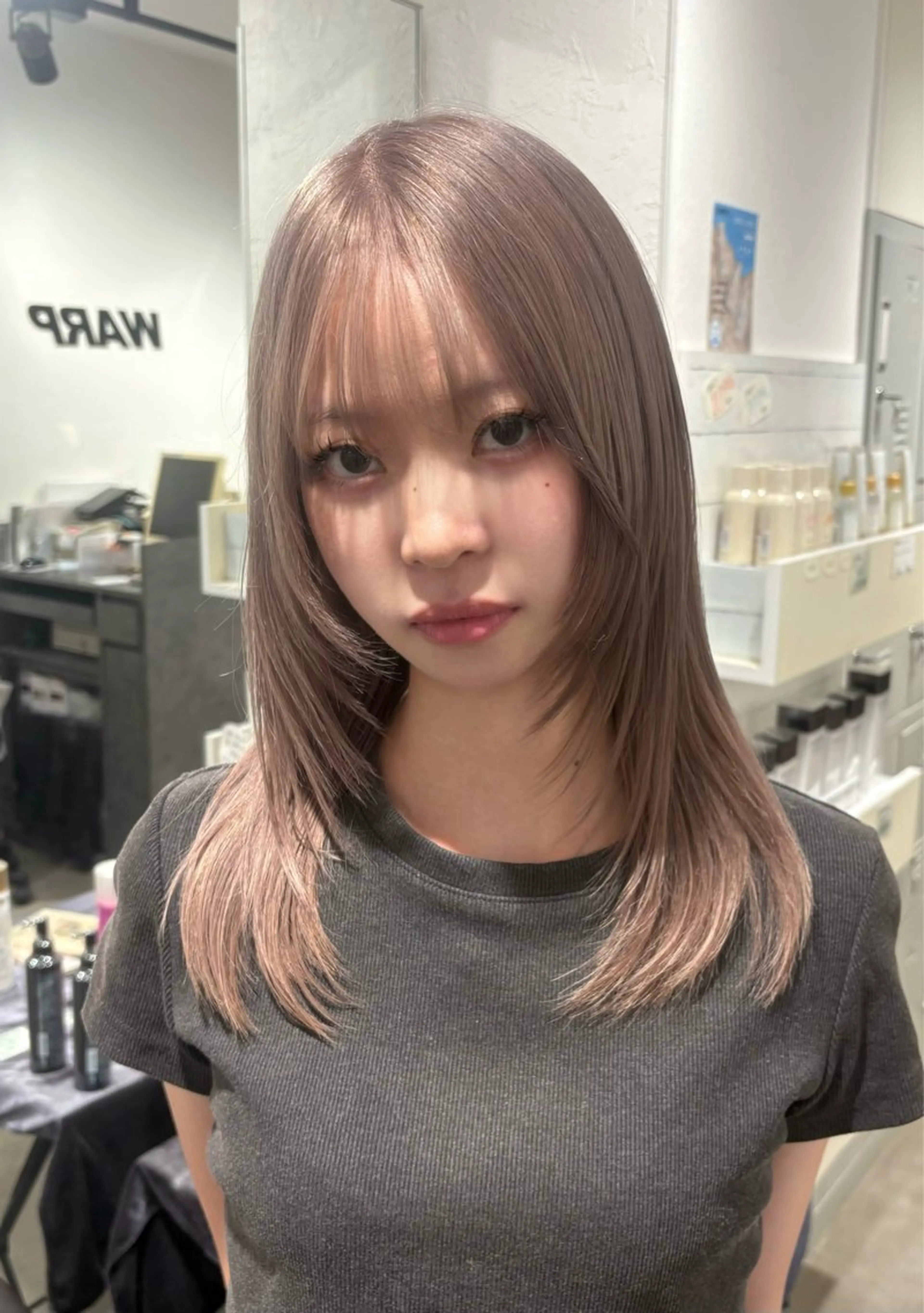 ロング ヘアカラー 艶カラー/レイヤー /メンズ/マツエクのヘアスタイル