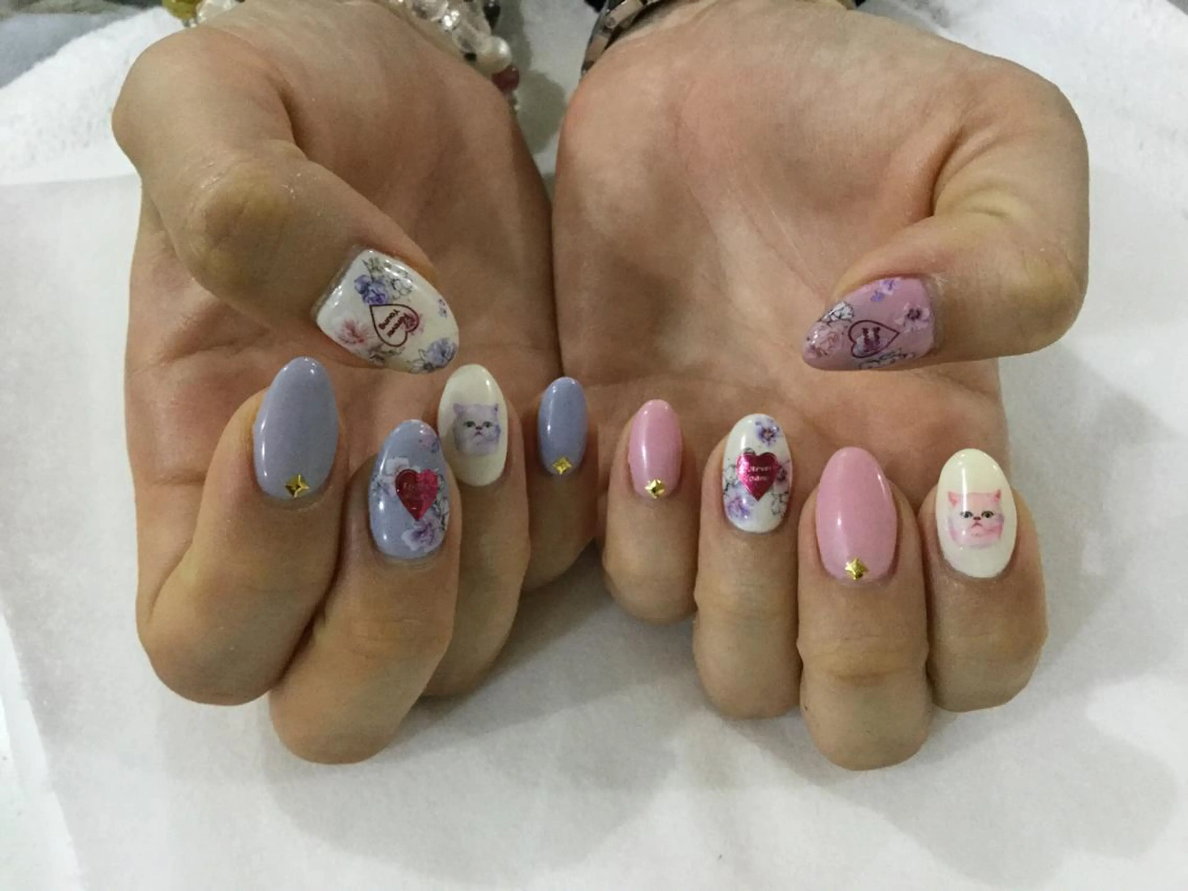 ネイル 💎🐰 saki. m 🐰💎のネイルデザイン