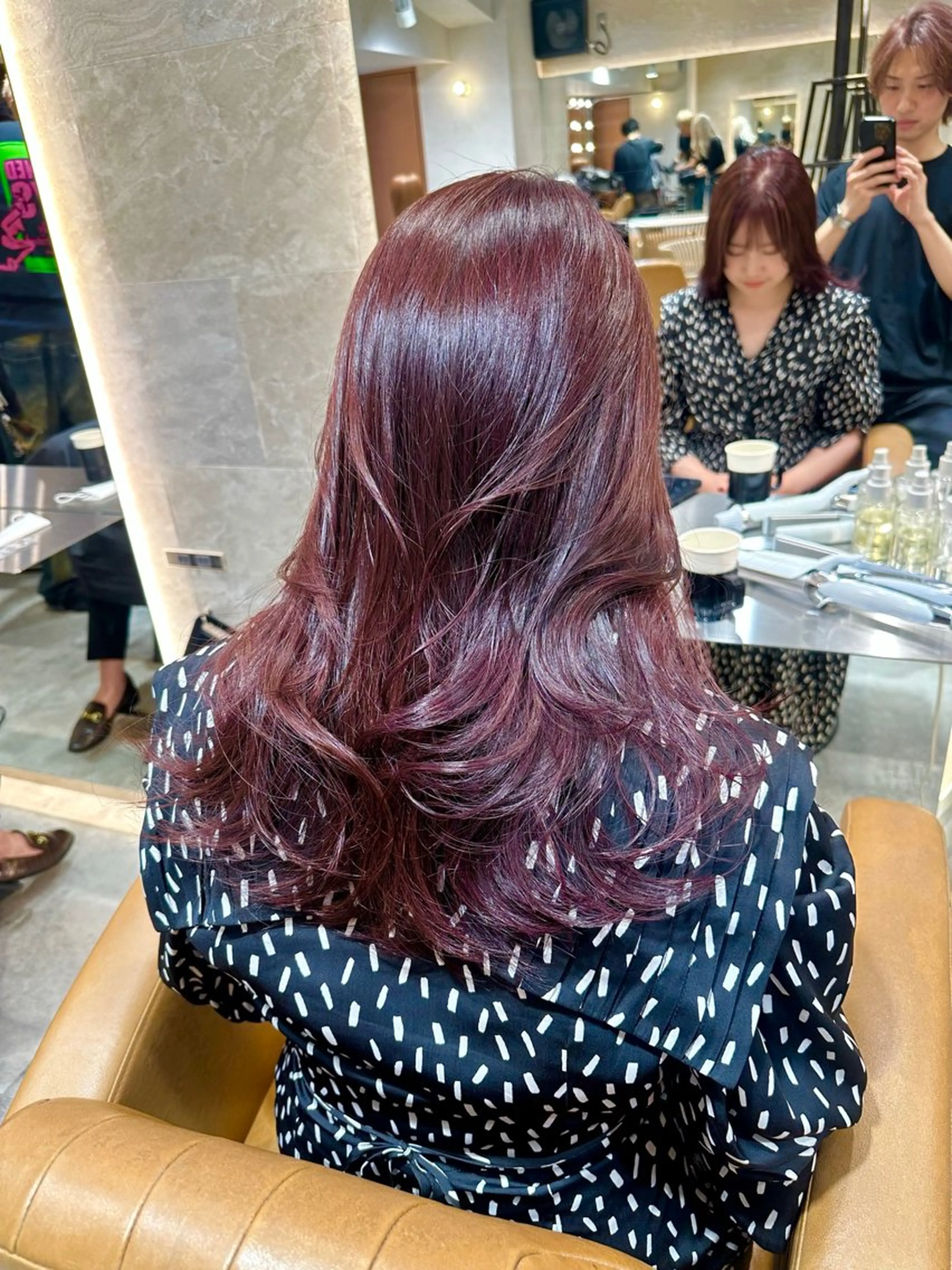 セミロング レイヤーカット カット ヘアカラー トリートメント ヘアセット 銀座副店長/レイヤー /髪質改善/田島のヘアスタイル