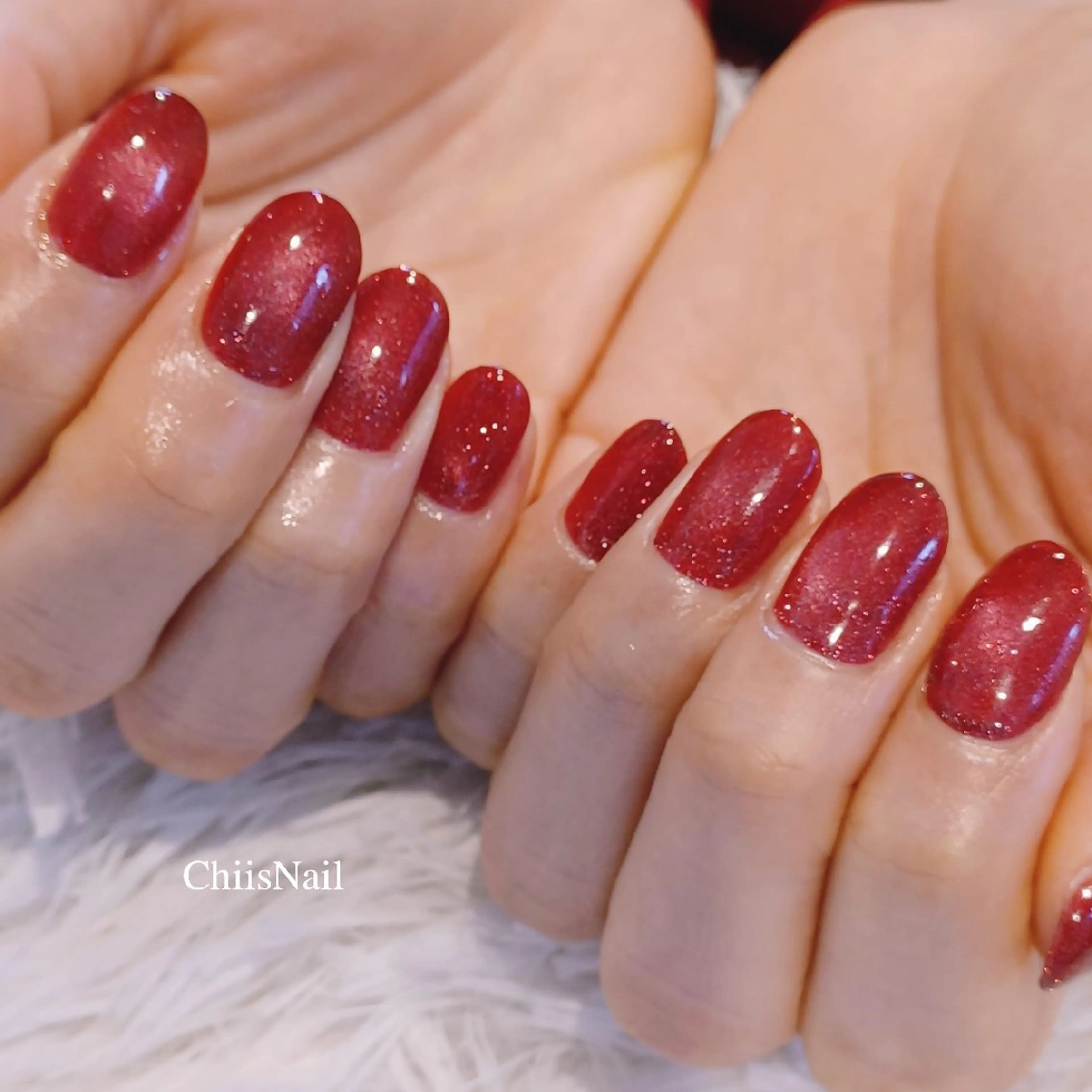 ネイル フラッシュネイル フラッシュマグ ワンカラーネイル ChiisNail ﾁｨｽﾞﾈｲﾙのネイルデザイン