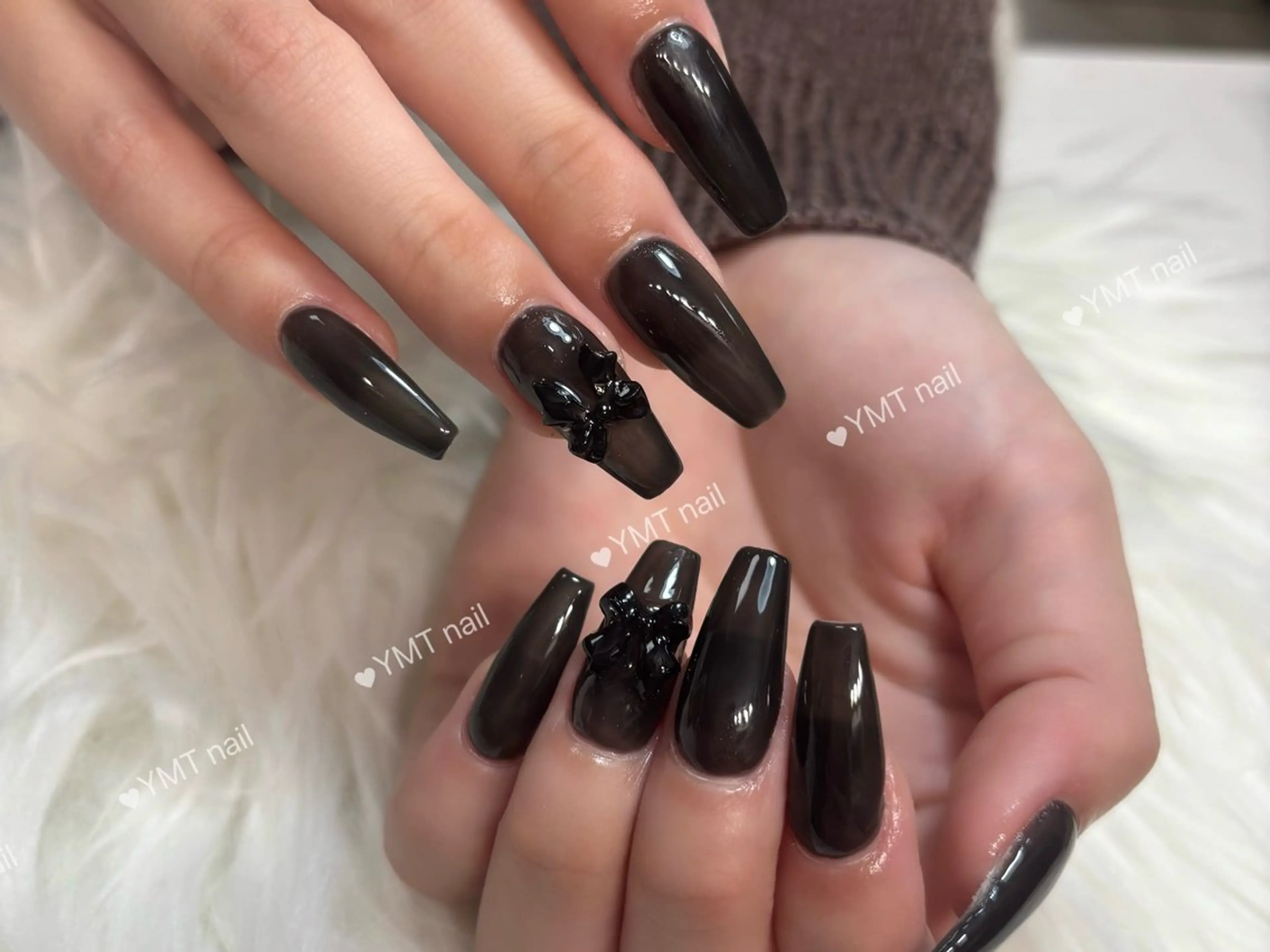 ネイル 長さ出し フットネイル ジェルネイル 韓国ネイル マグネットネイル ハンドネイル YMT. NailStudioのネイルデザイン