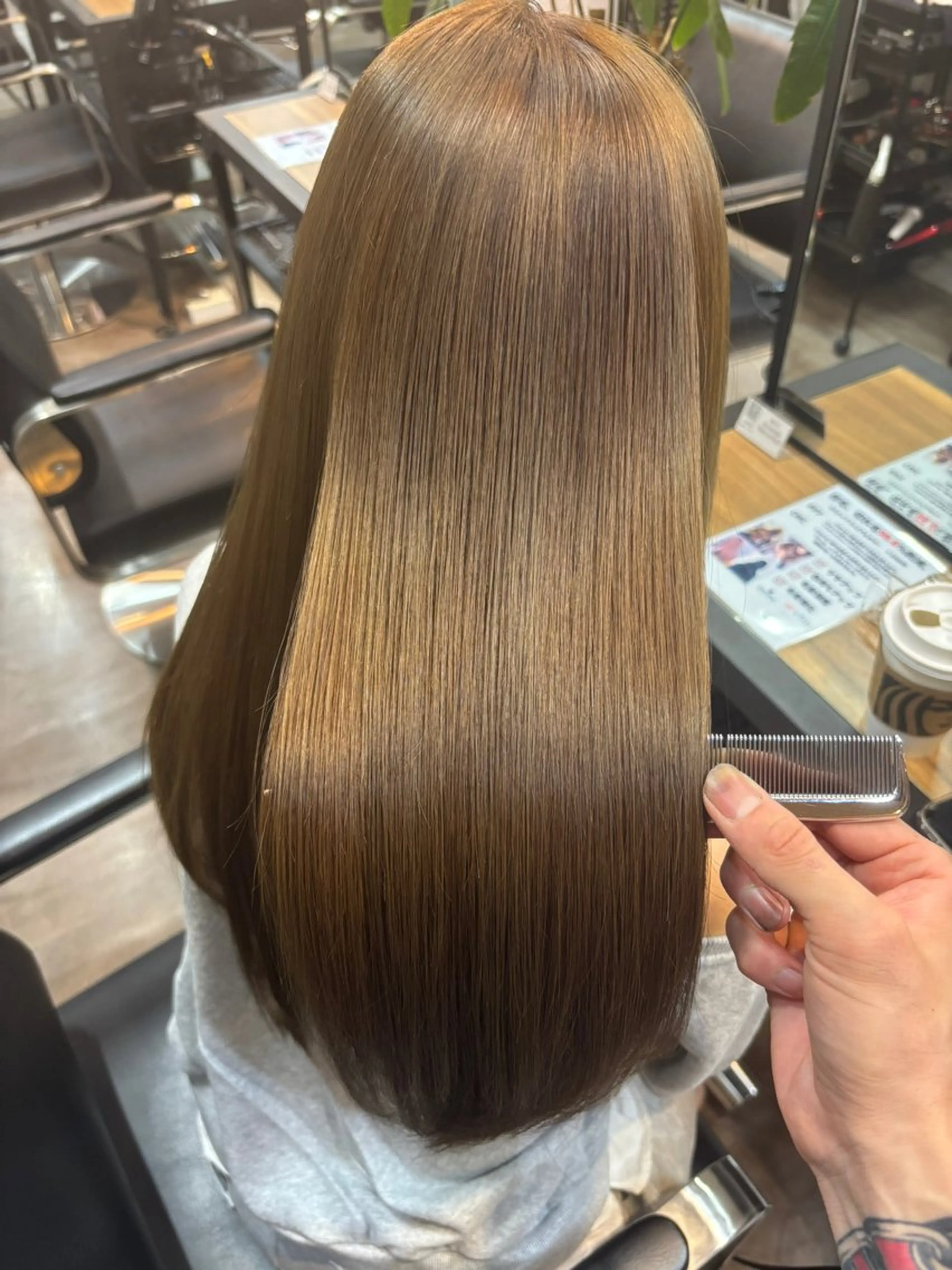 セミロング 髪質改善 トリートメント ヘアカラー トリートメント 表参道/透明感カラー /髪質改善/駿太のヘアスタイル