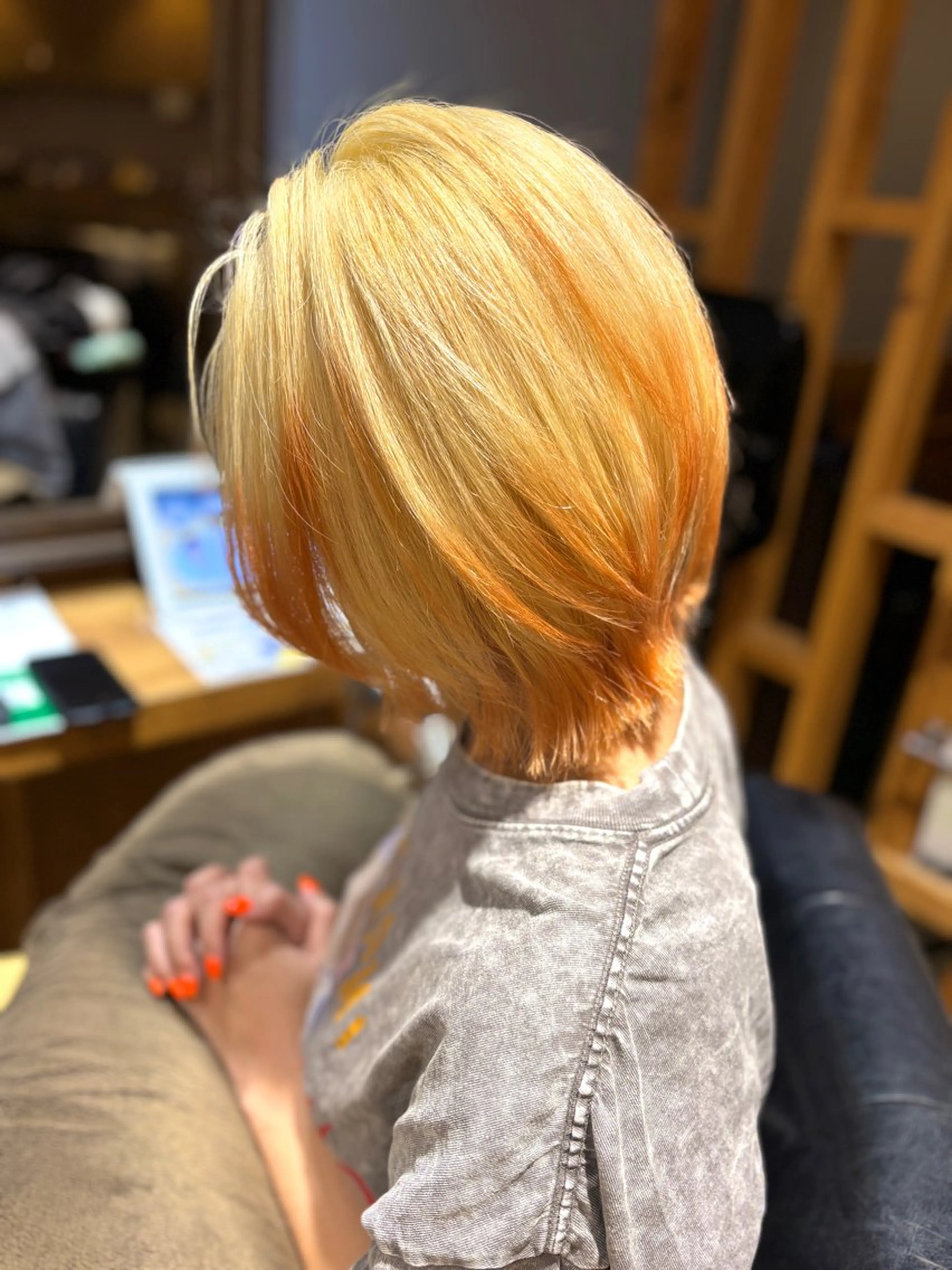 ミディアム カラー カット ヘアカラー トリートメント Rio/池袋/ レイヤーカットのヘアスタイル
