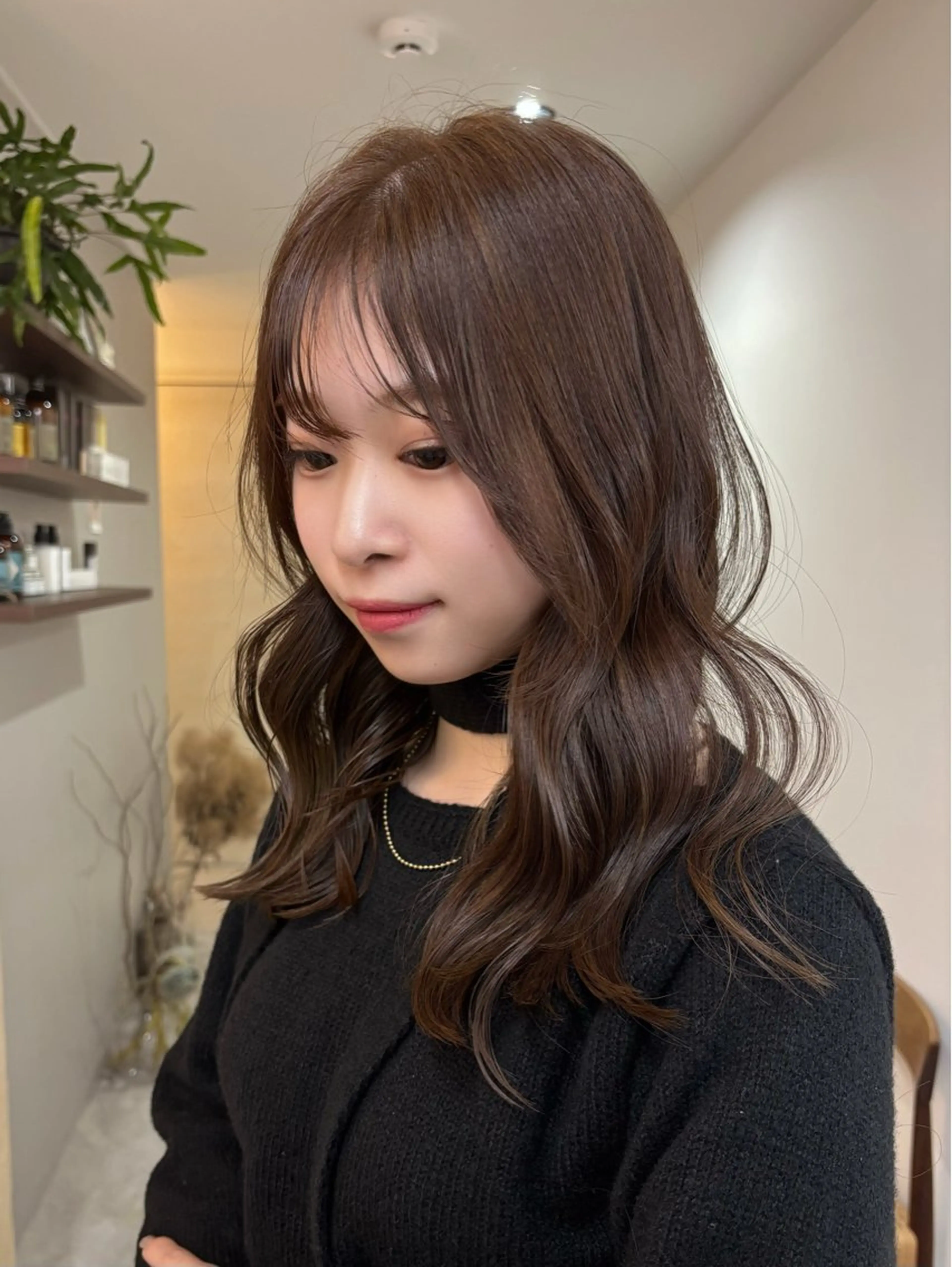 ミディアム ヘアカラー 權軒 真尋 /モデル様募集中のヘアスタイル