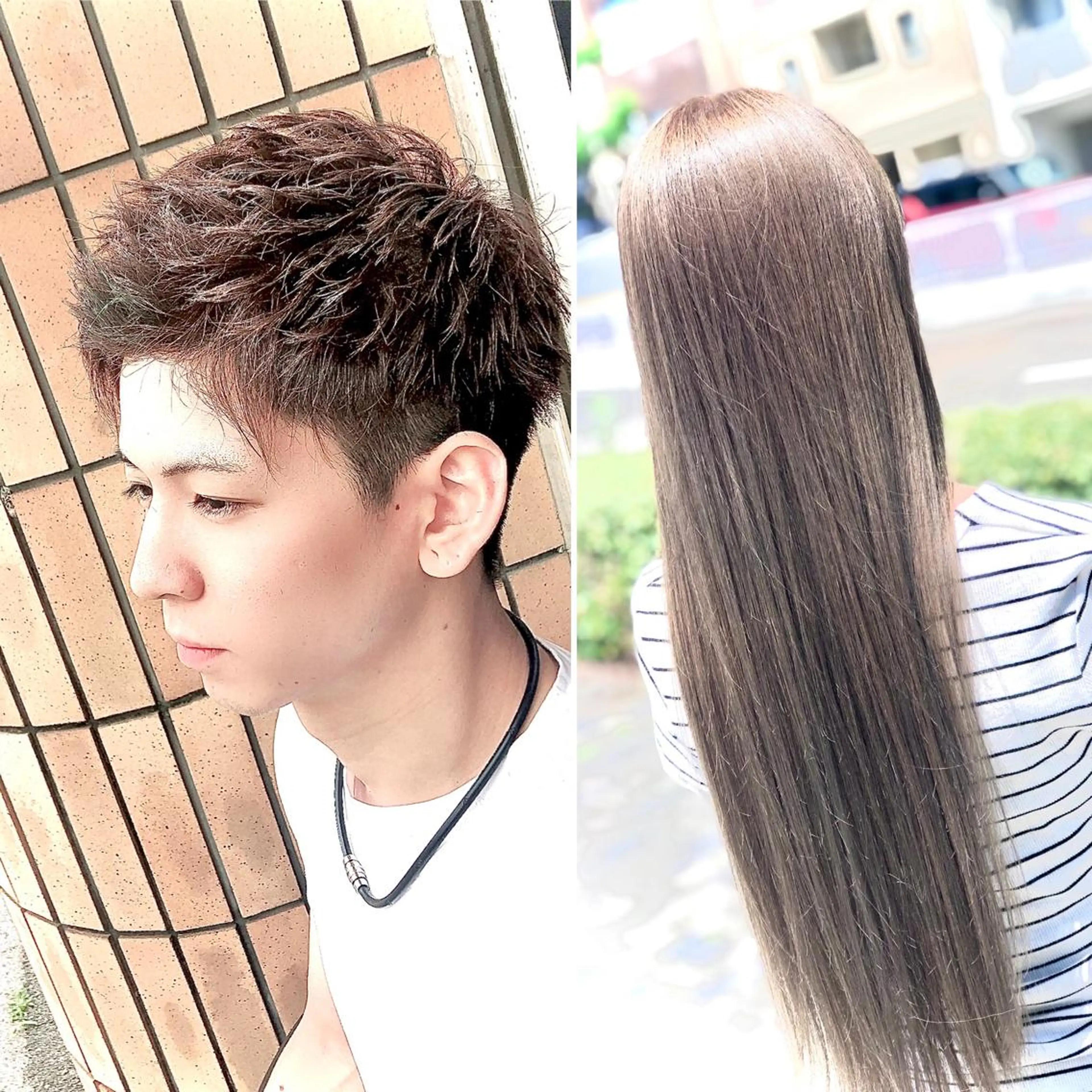 ロング カラー ヘアアレンジ メンズ ✨最強美容師✨ 💙にっしー西村💙のヘアスタイル