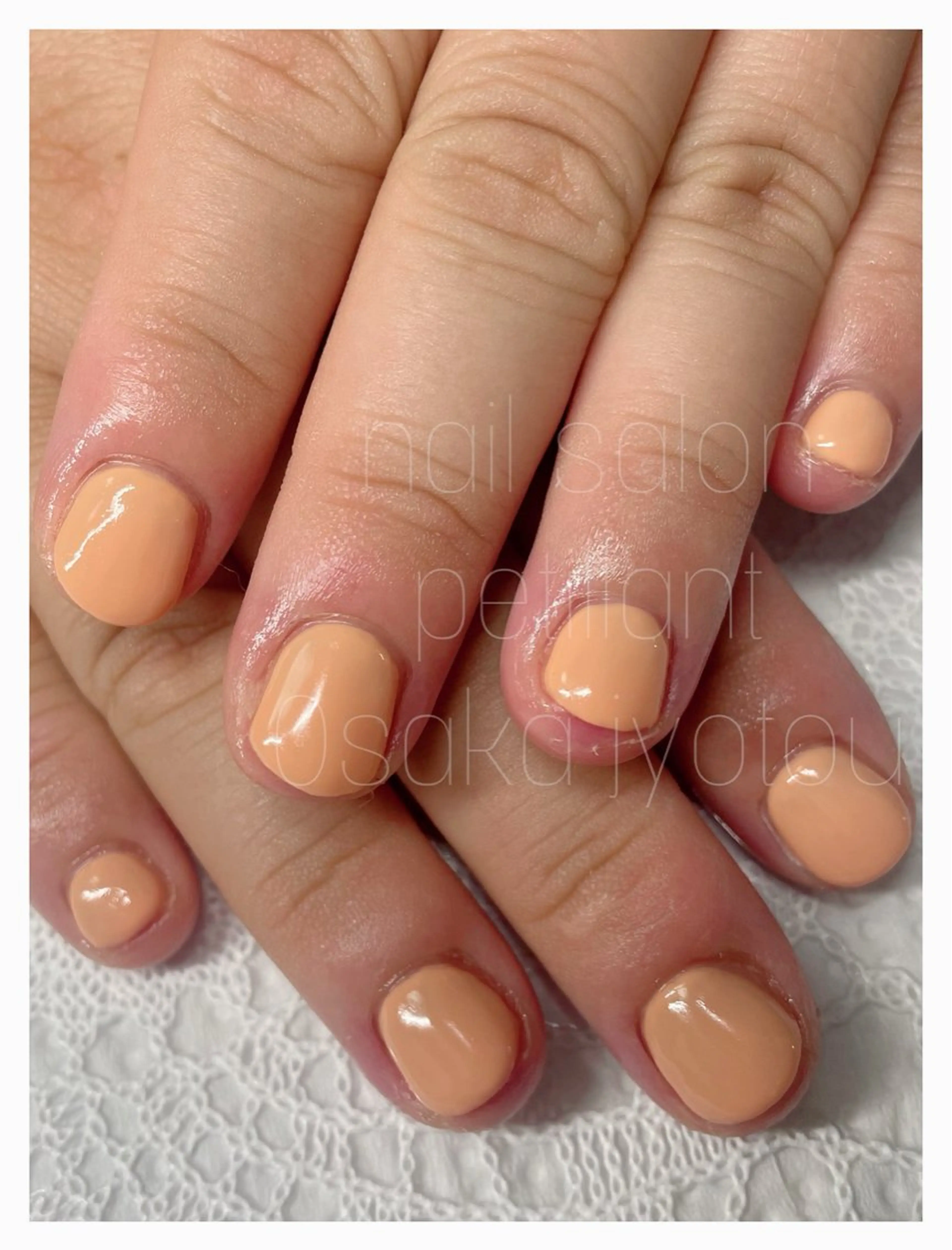 ネイル オレンジ nail salon petillantのネイルデザイン
