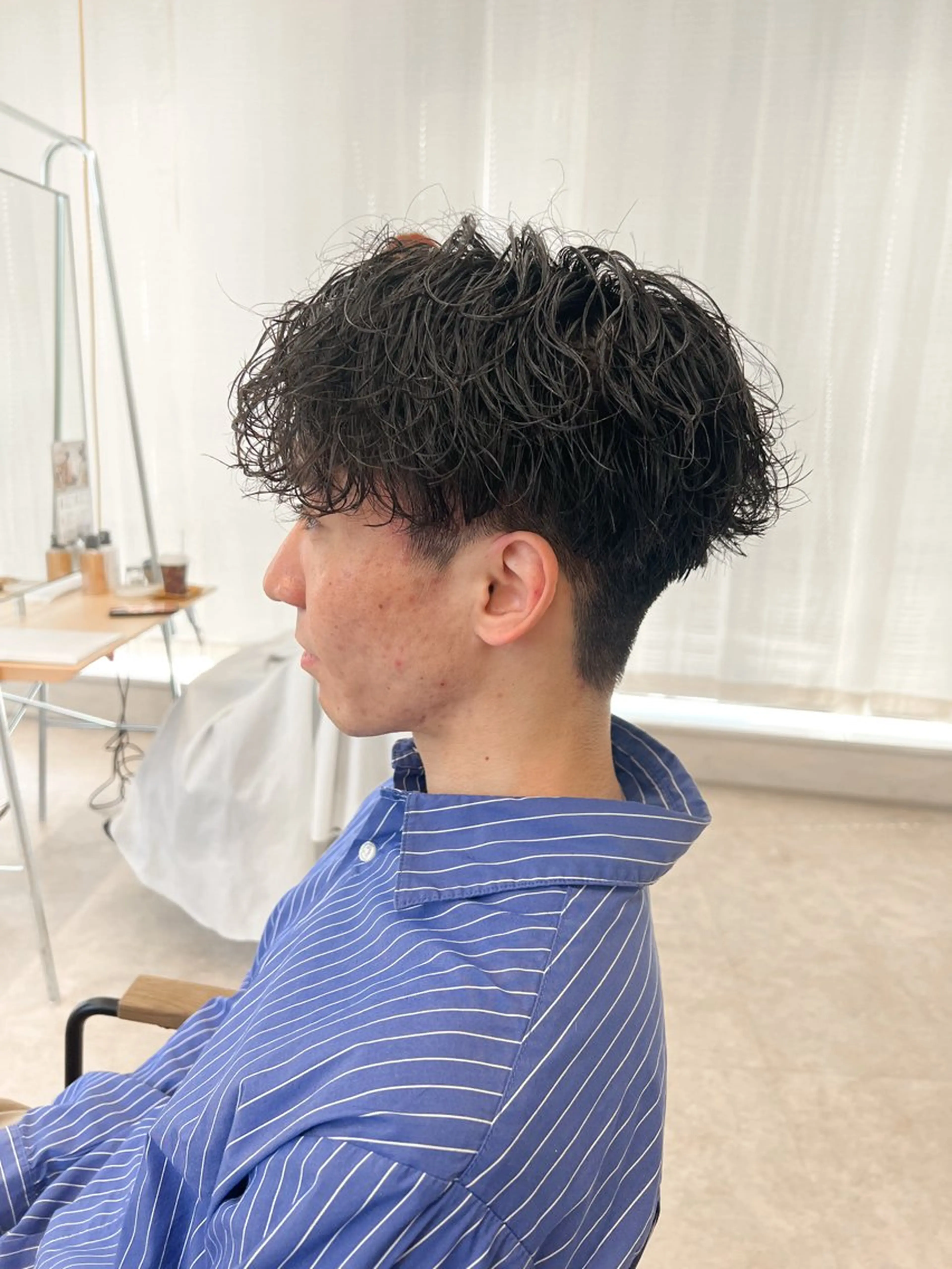 パーマ メンズ カット パーマ 桑原 希吏のヘアスタイル