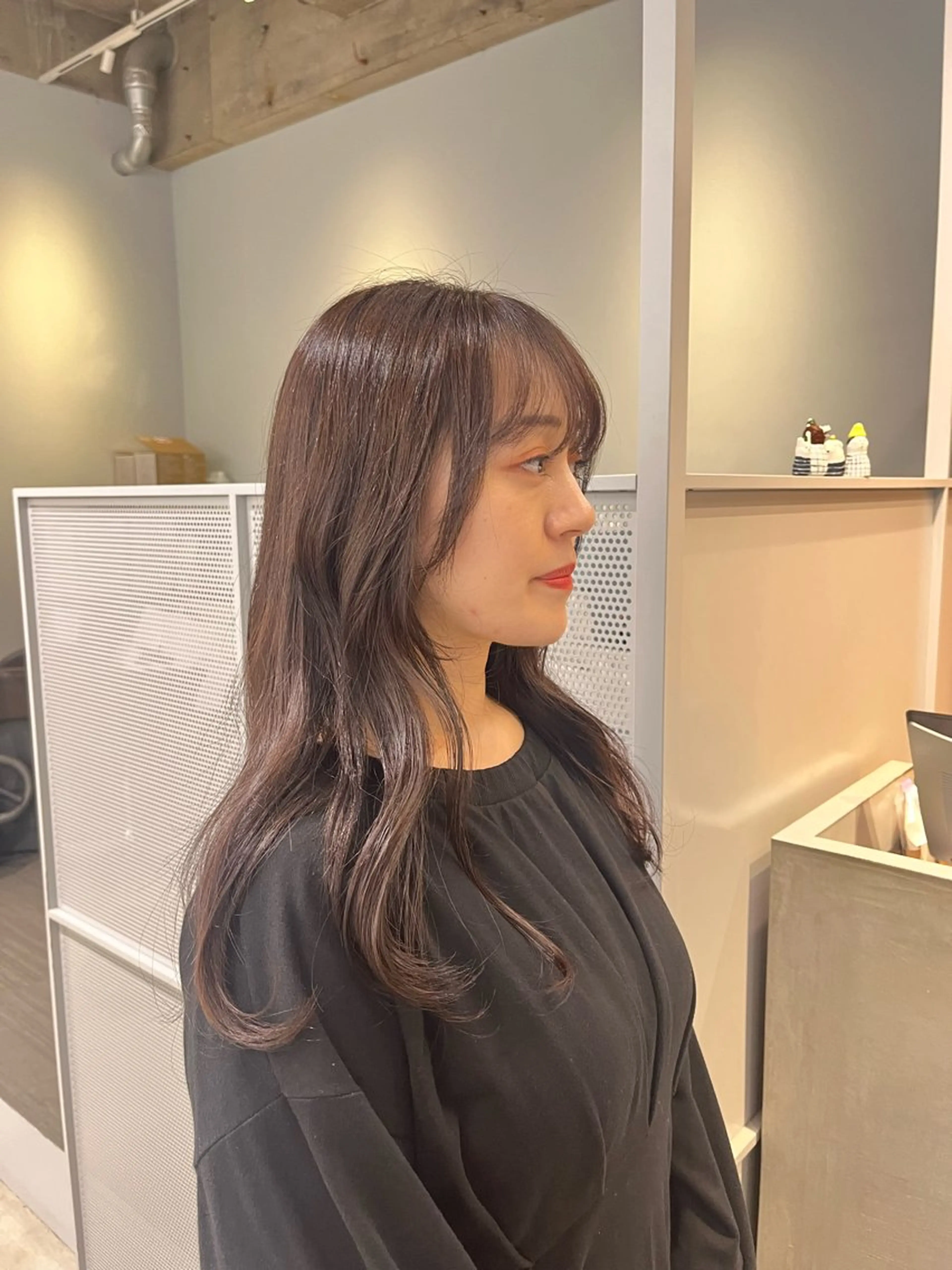 ロング カラー ヘアアレンジ ブラウンカラー FILMS所属・-みつま はるな-のヘアスタイル