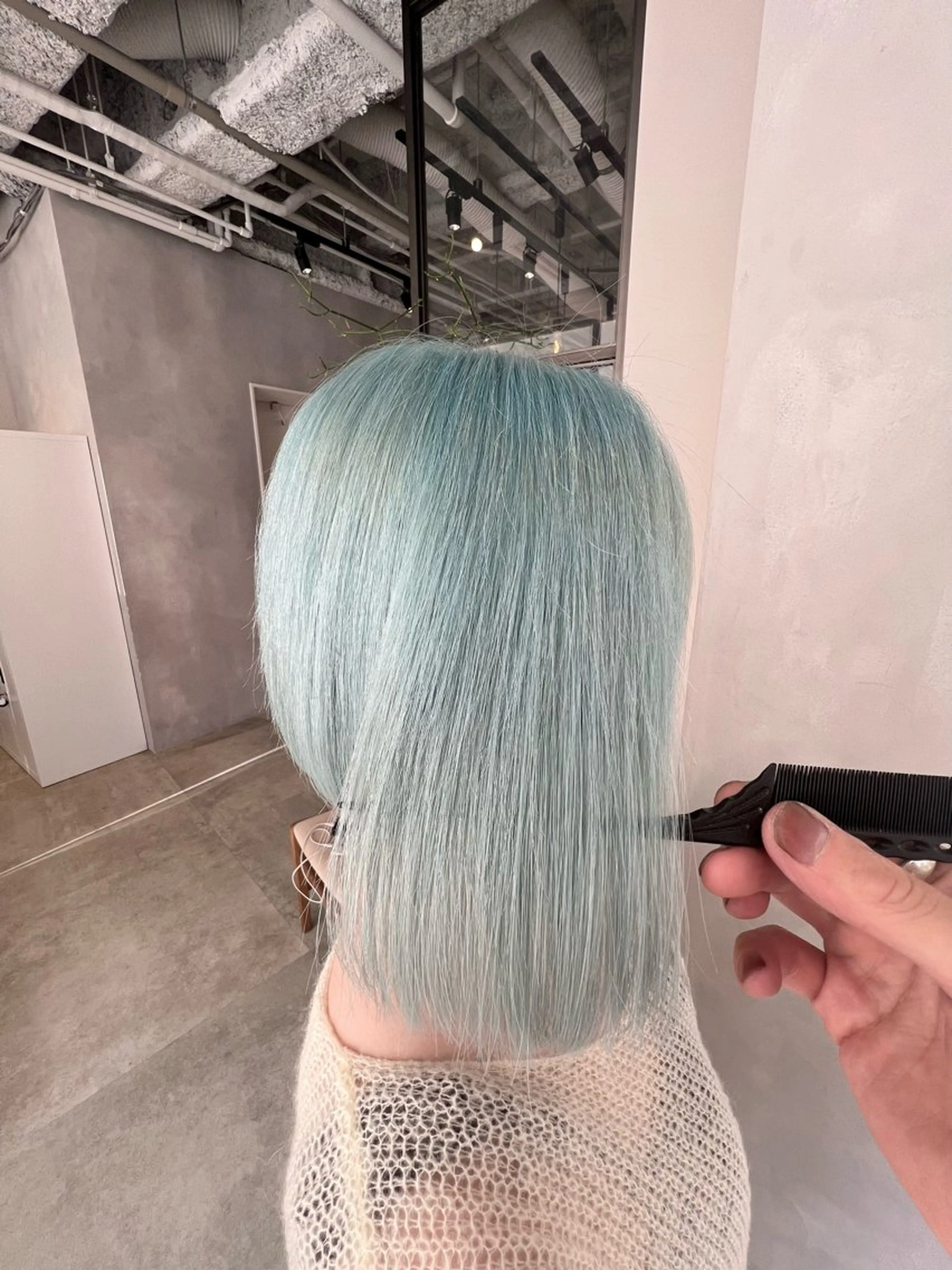 ミディアム ヘアカラー トリートメント 渋谷ハイトーン/ デザインカラー阿部のヘアスタイル