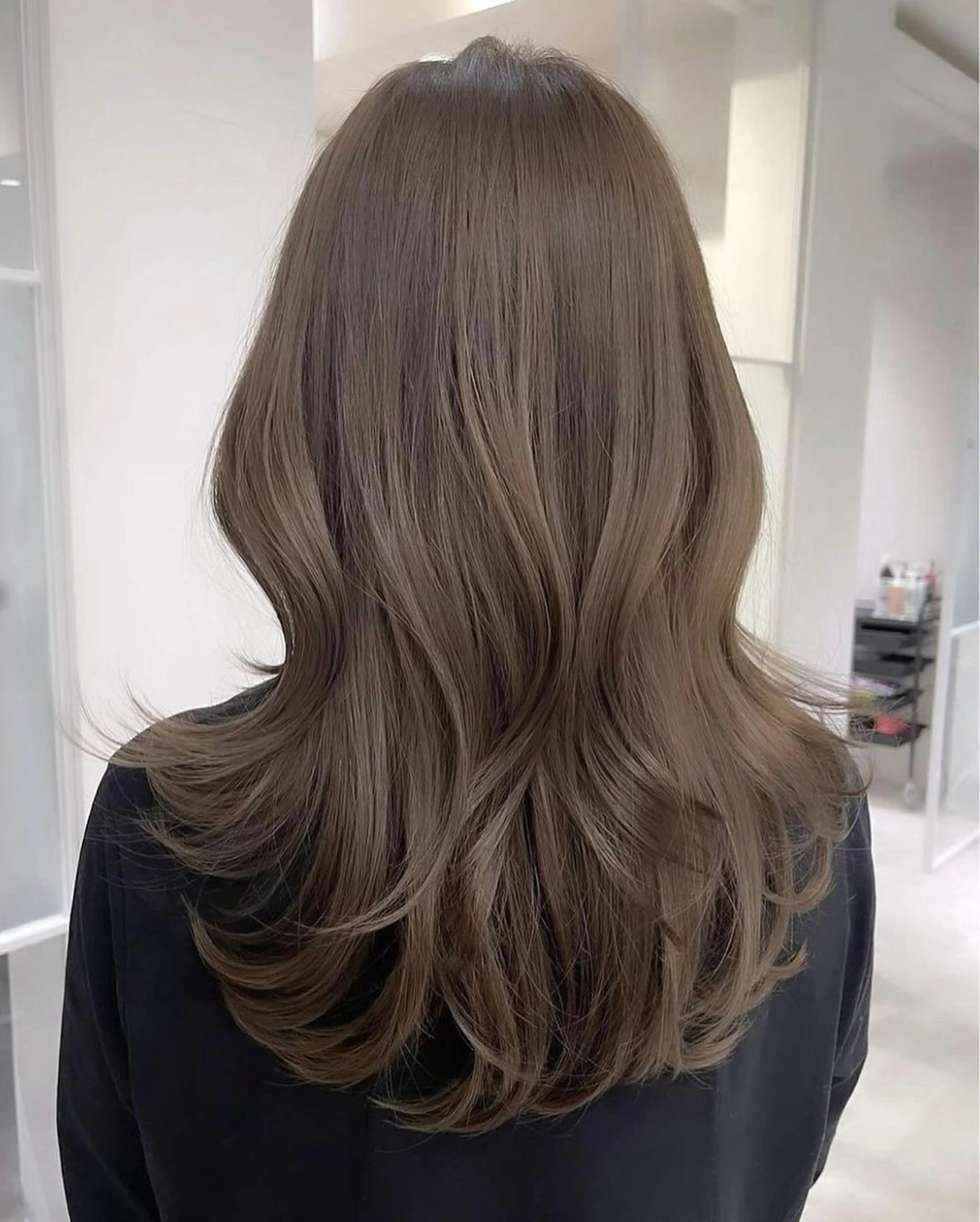 カラー 縮毛矯正 ヘアカラー 大野 愛代莉のヘアスタイル